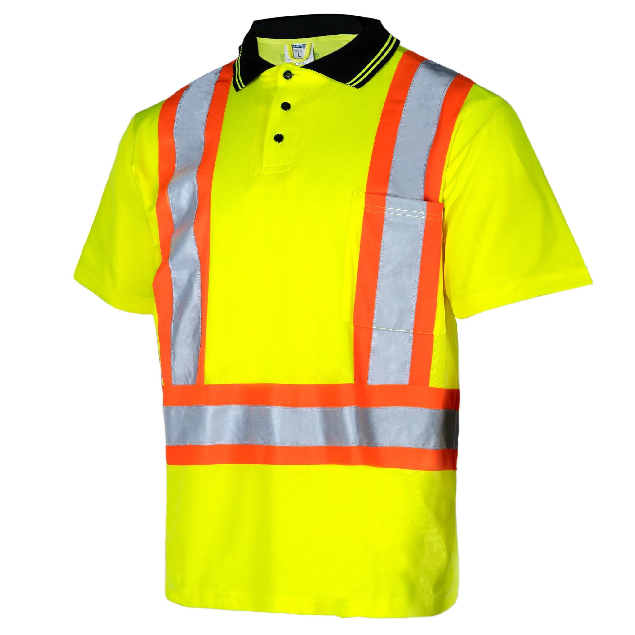 Hi-Vis Reflective Two-Tone Safety Polo Shirt - Image 11
