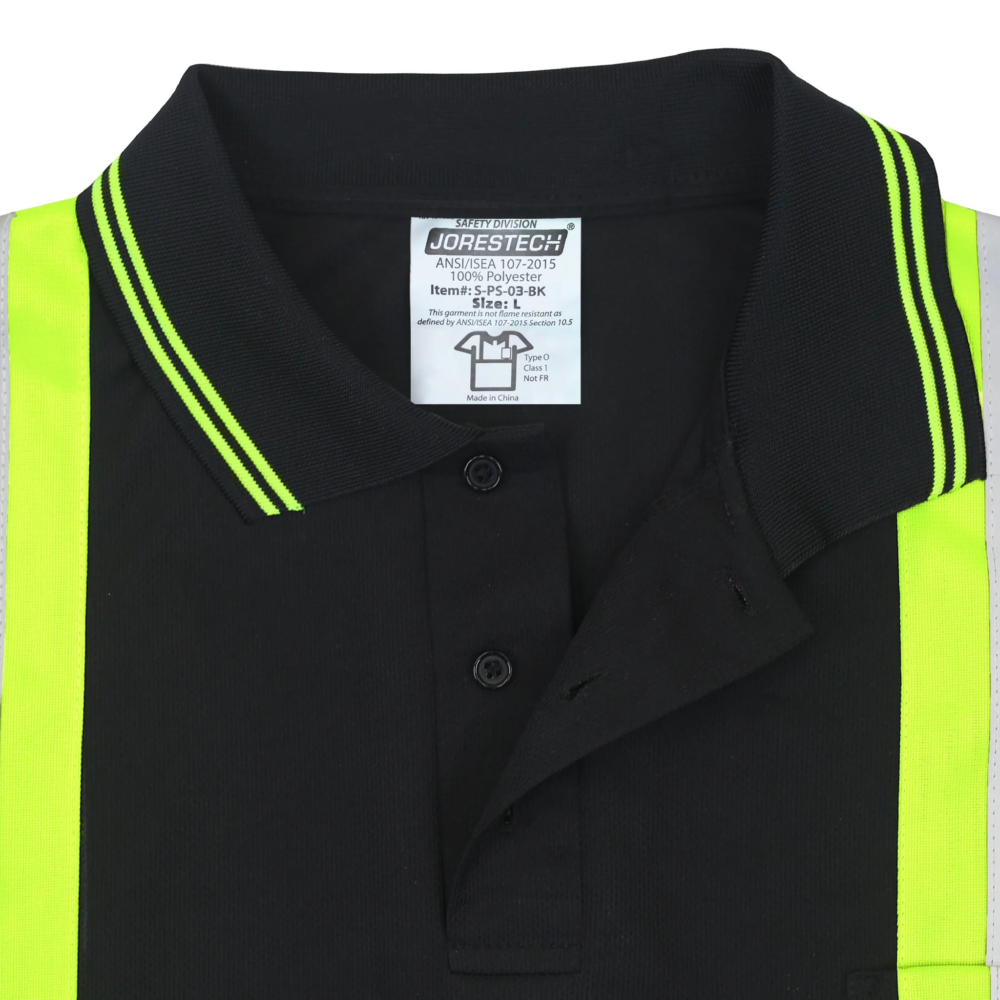 Hi-Vis Reflective Two-Tone Safety Polo Shirt - Image 9