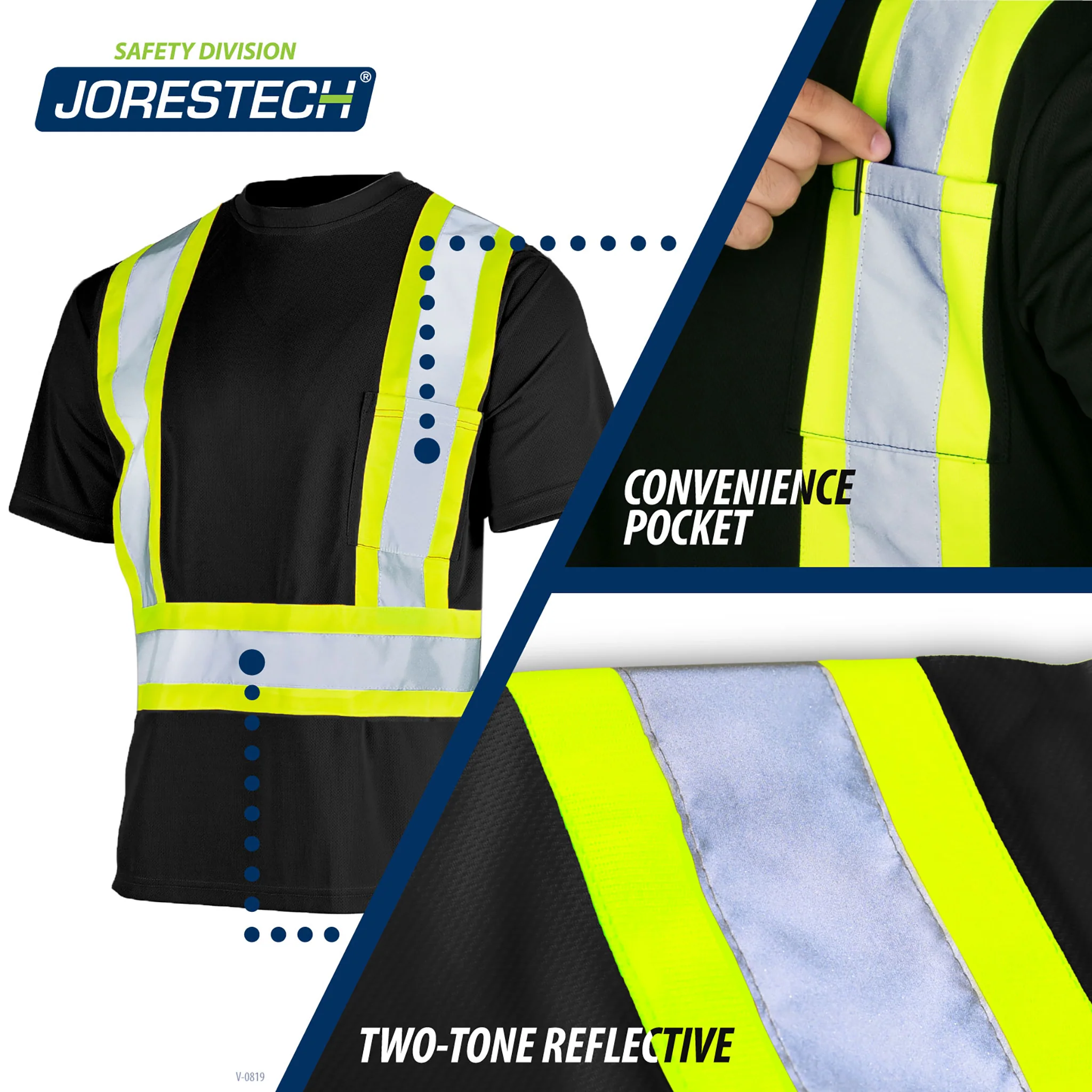 Hi-Vis Reflective Two-Tone Safety Shirt - Image 7
