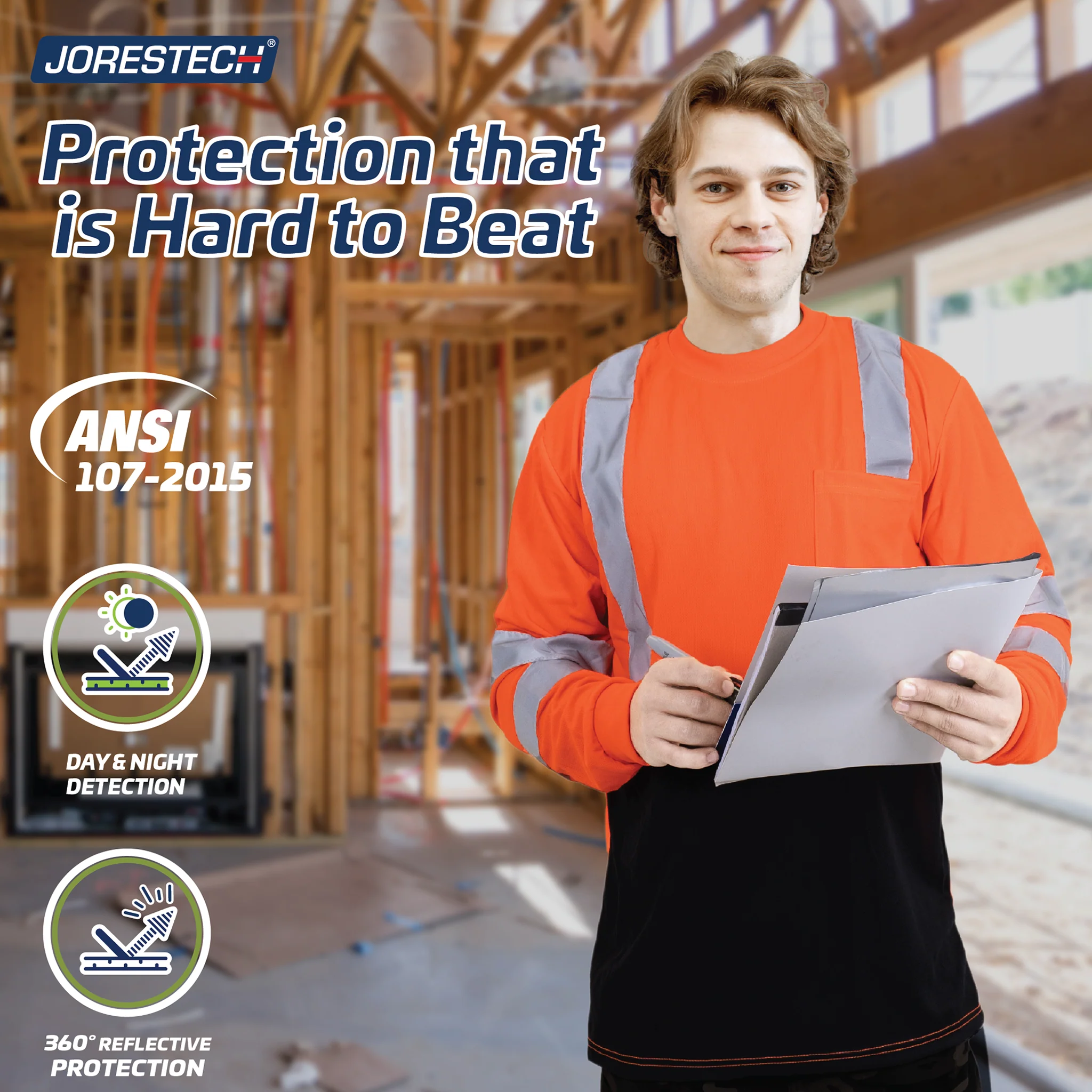 Durable Hi Vis Long Sleeve Shirt: Dirt-Concealing & High Visibility - Image 15