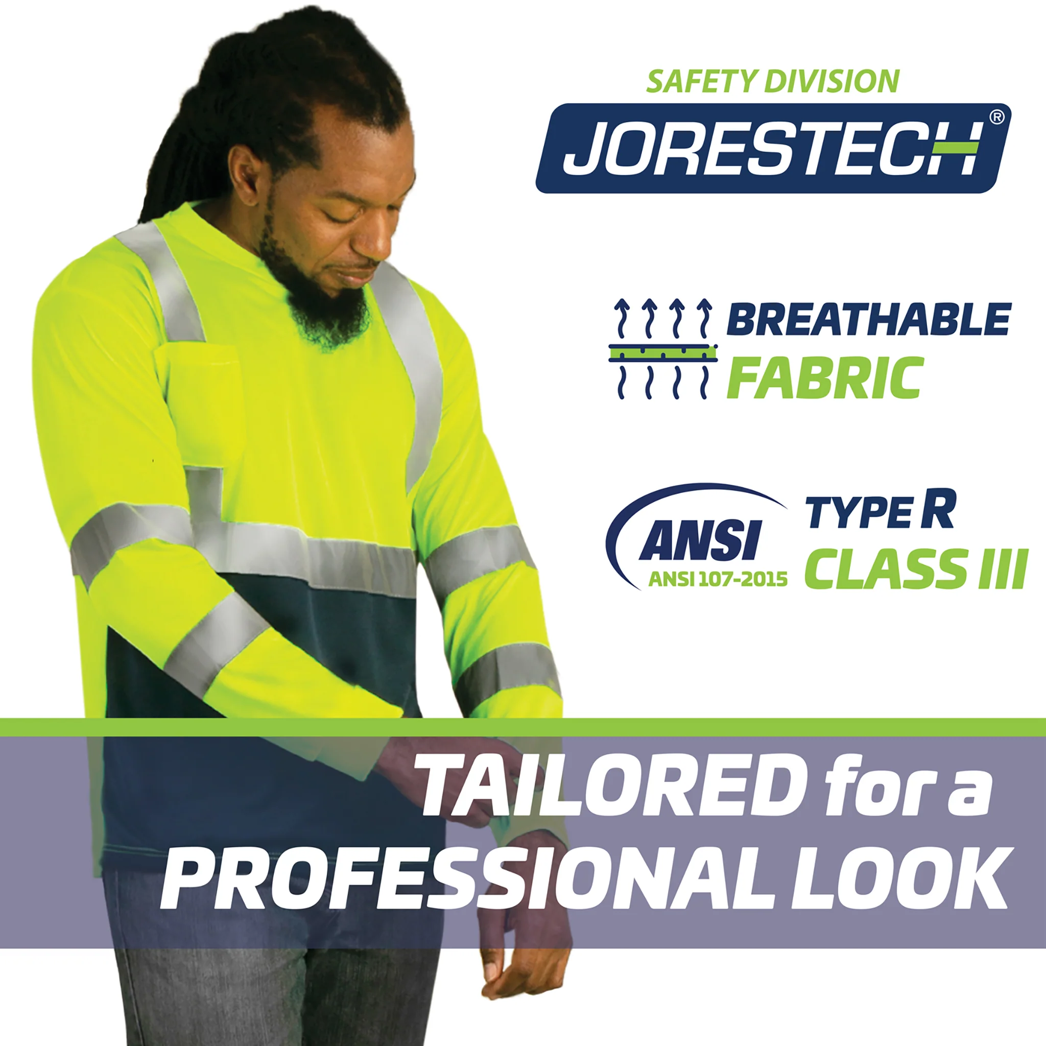 Durable Hi Vis Long Sleeve Shirt: Dirt-Concealing & High Visibility - Image 7