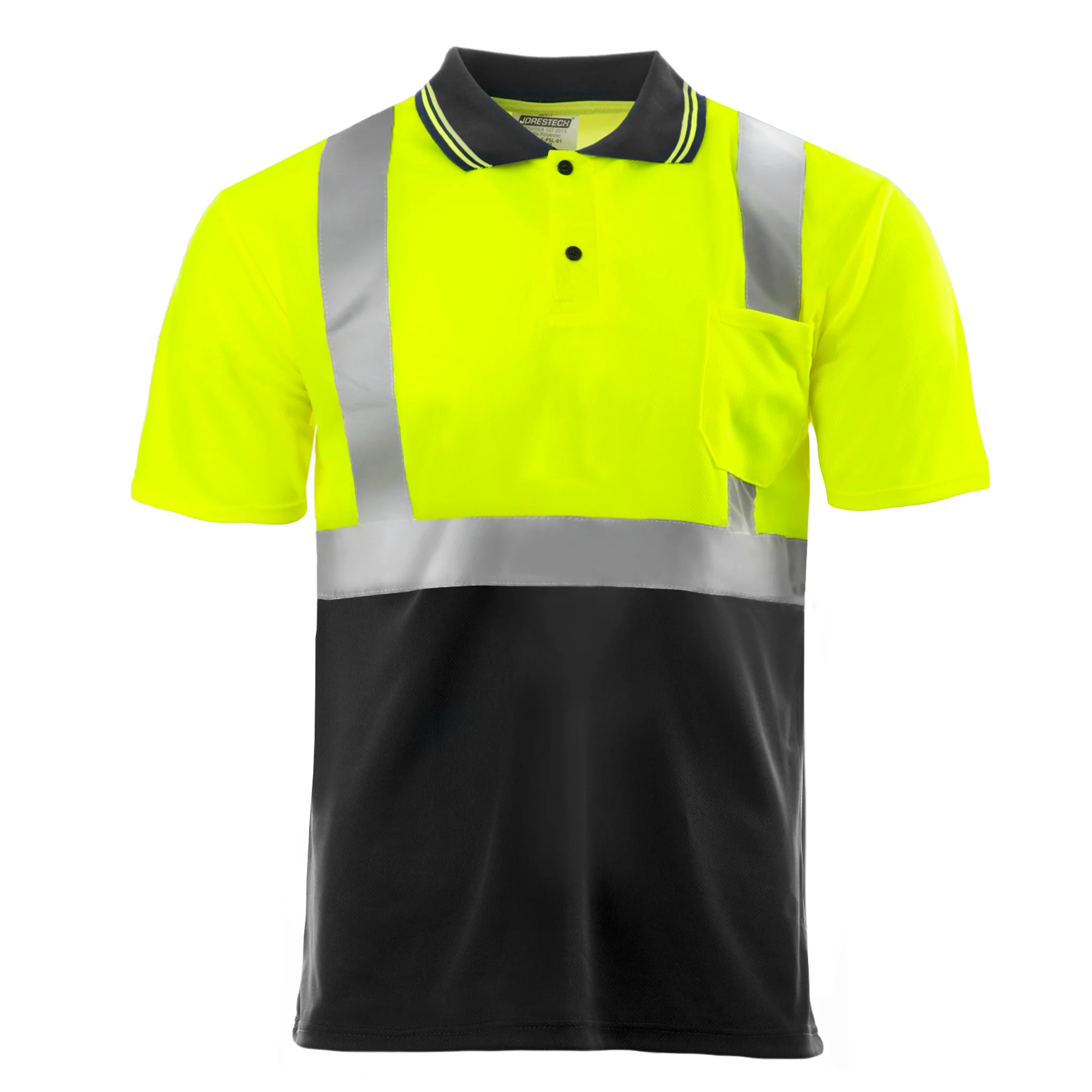 Hi-Vis Reflective Dirt-Concealing Safety Polo Shirt - Image 6
