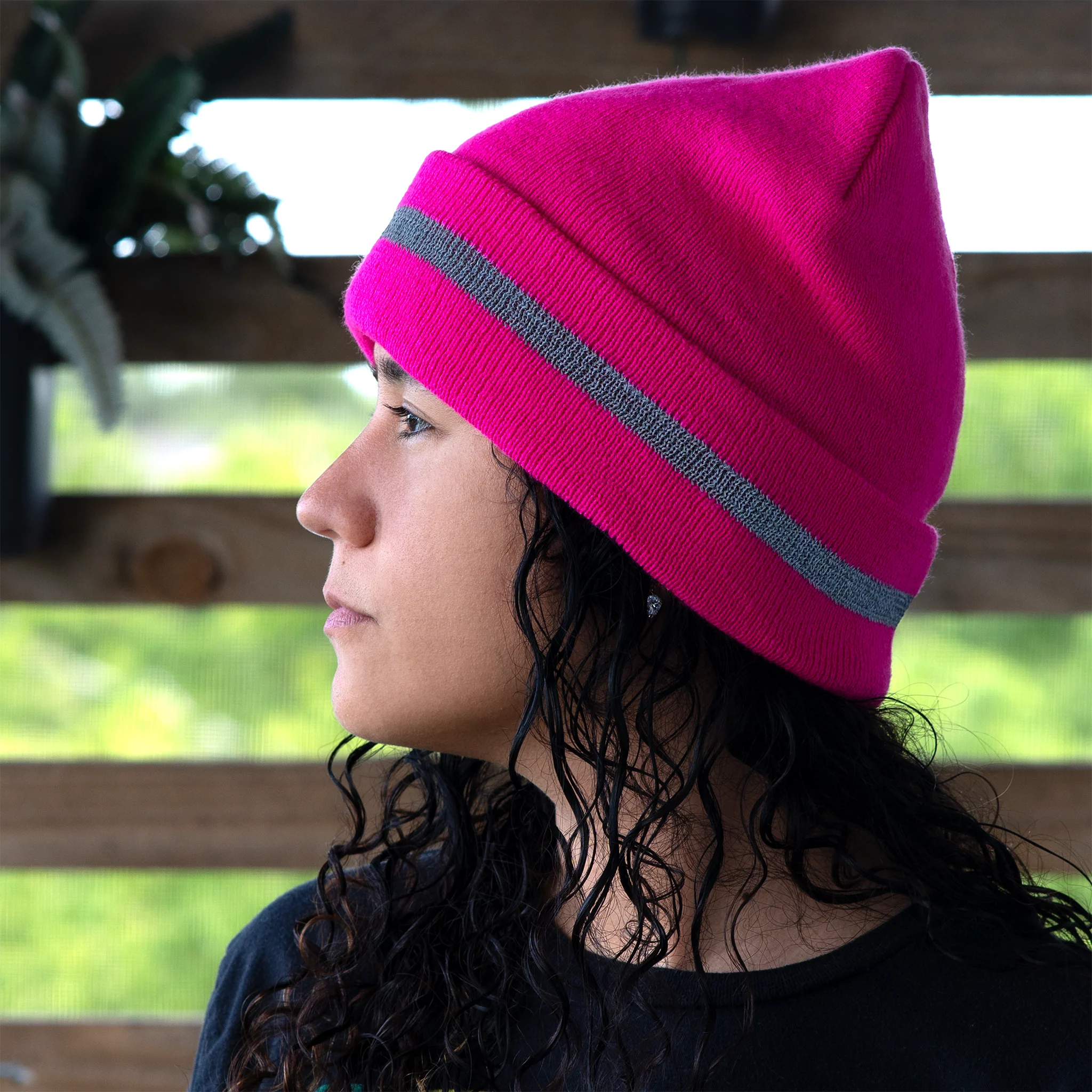 Hi-Vis Safety Beanie with Reflective Stripe - Image 13