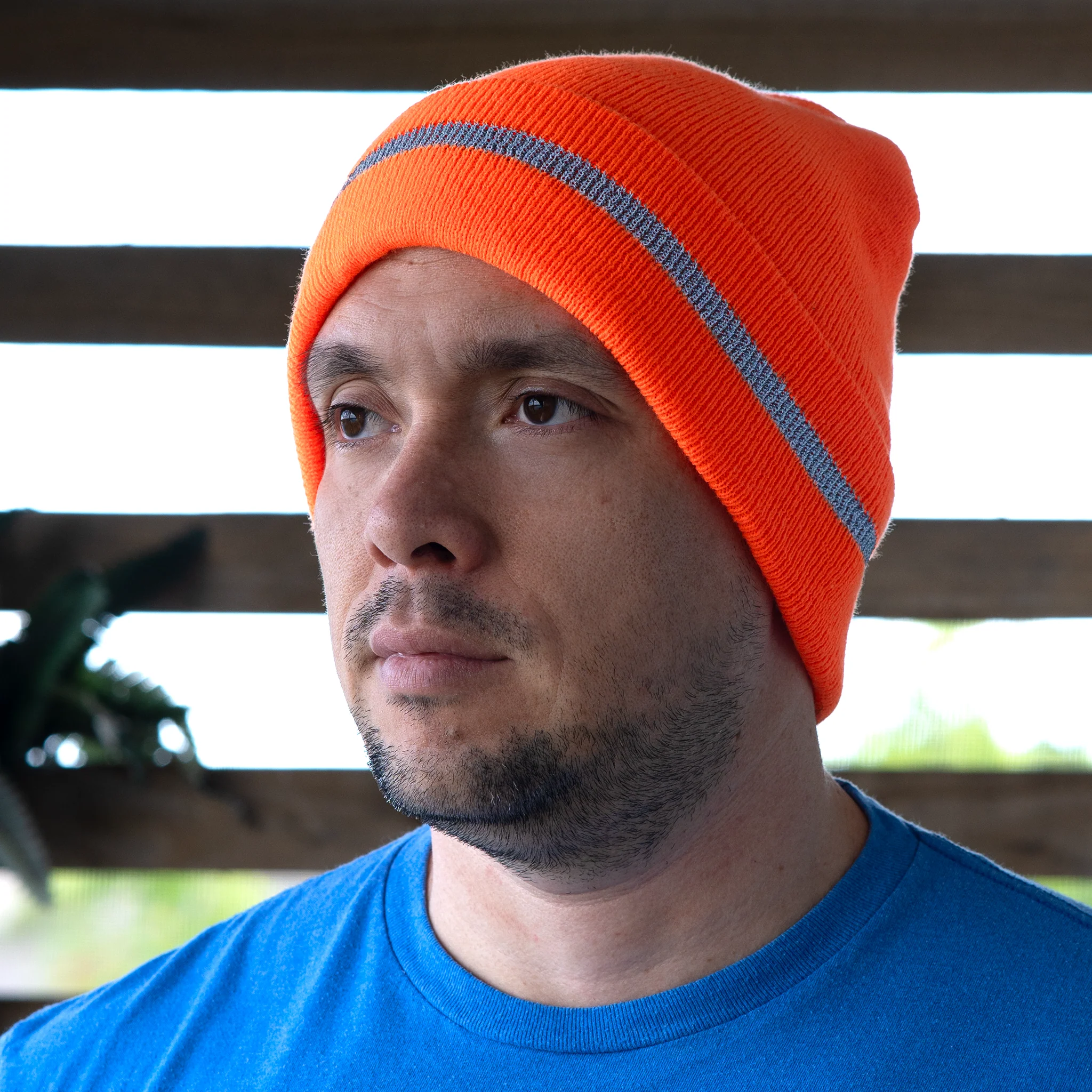 Hi-Vis Safety Beanie with Reflective Stripe - Image 15