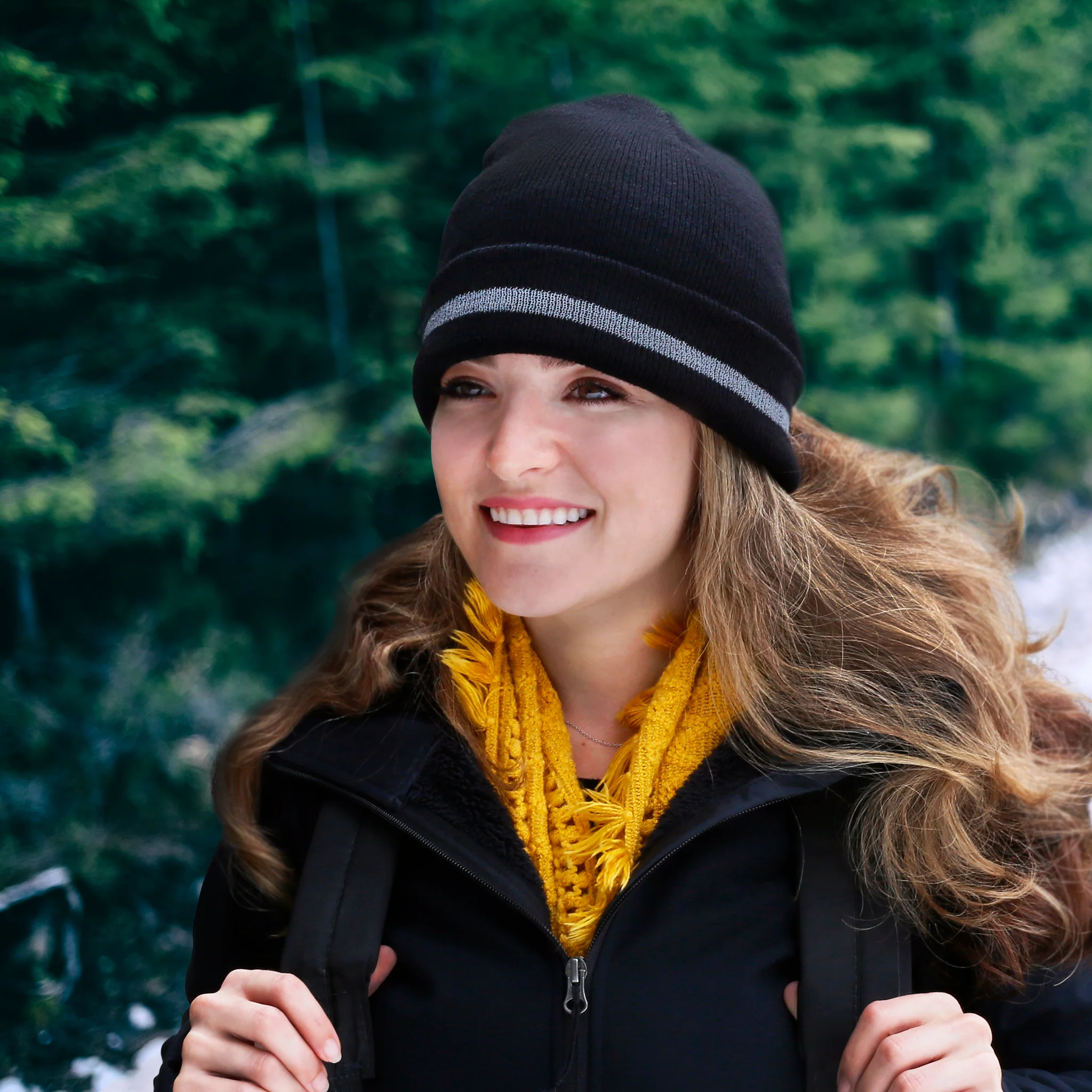 Hi-Vis Safety Beanie with Reflective Stripe - Image 9