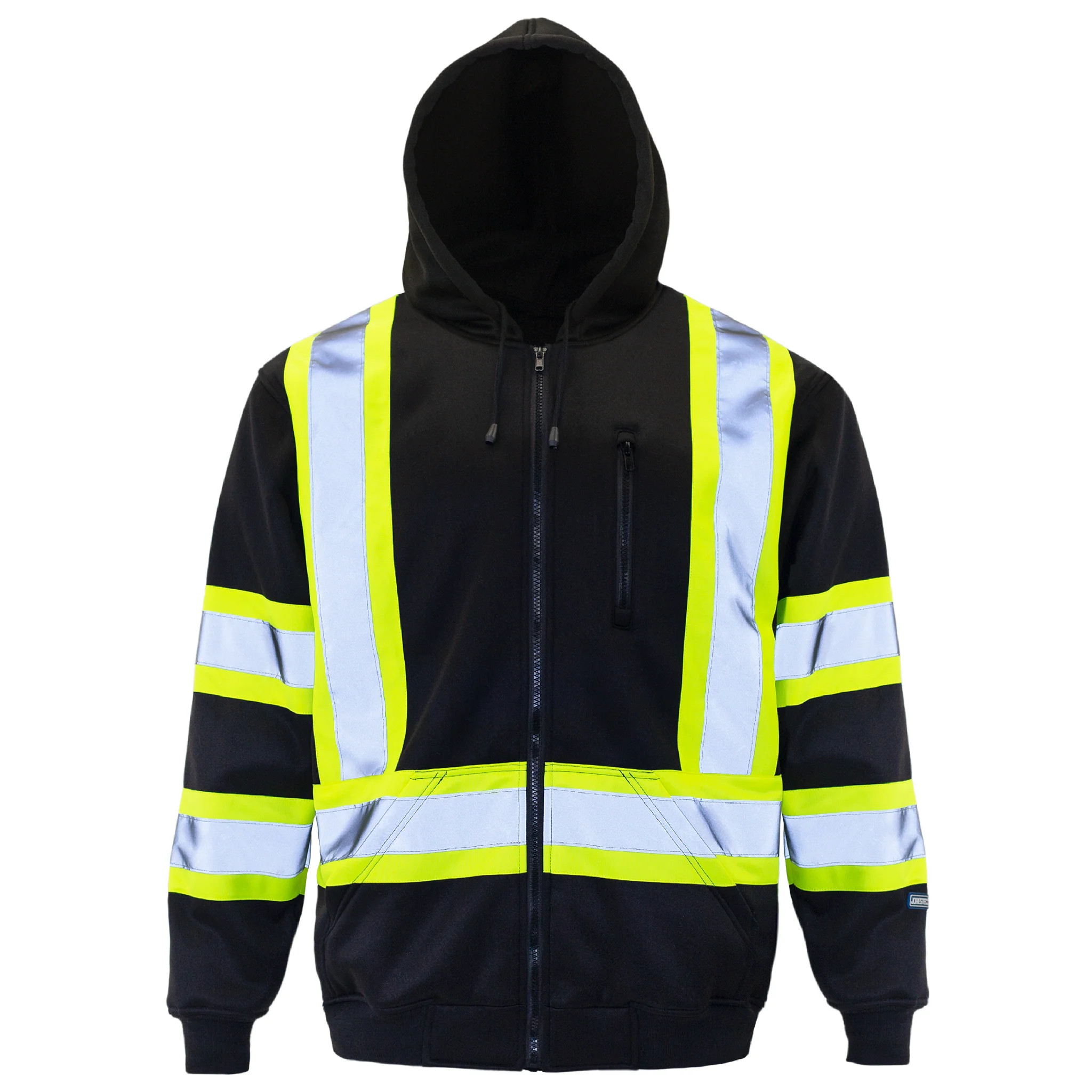 Hi-Vis Safety Hooded Sweatshirt with Reflective Stripes - Image 15