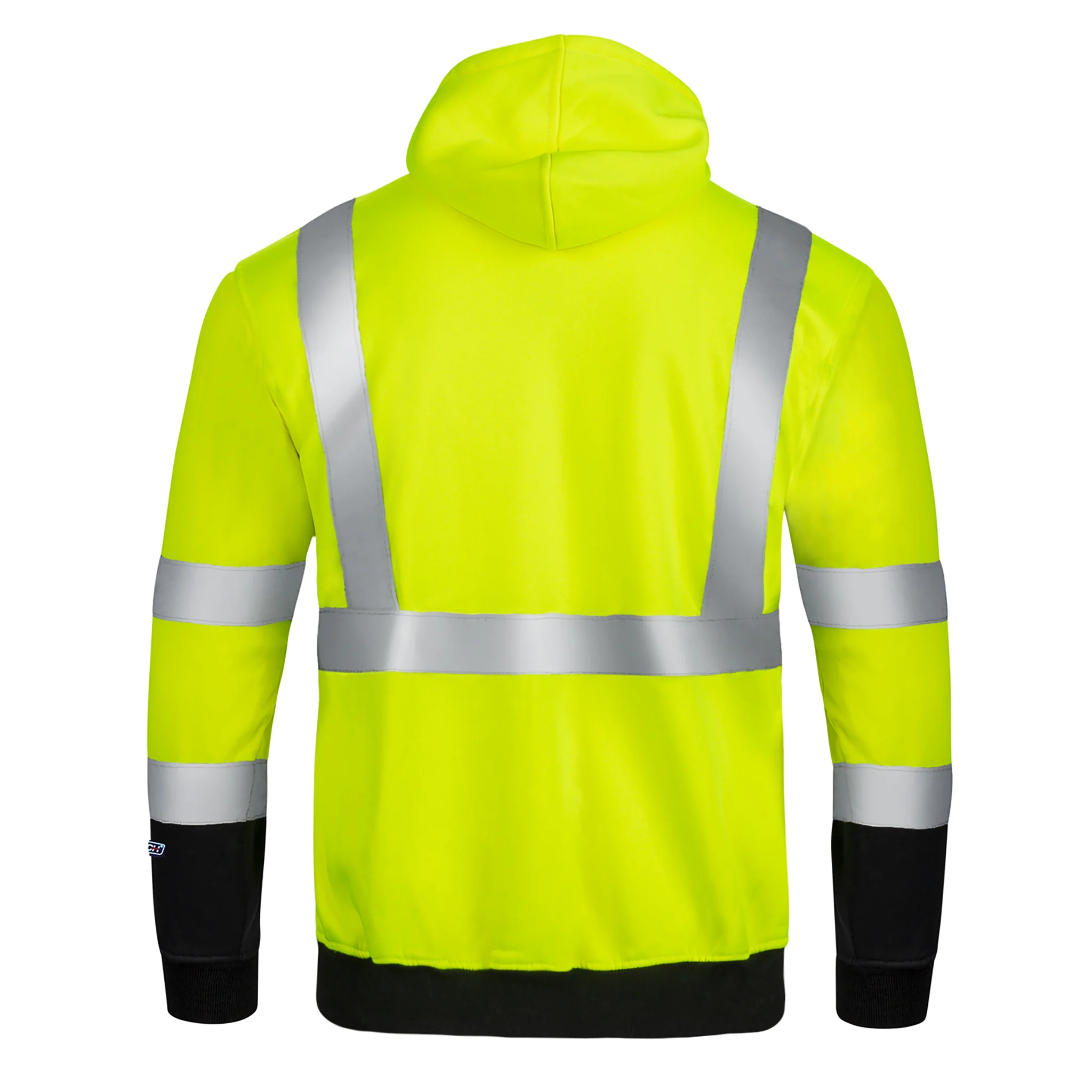 Hi-Vis Safety Hooded Sweatshirt with Reflective Stripes - Image 4