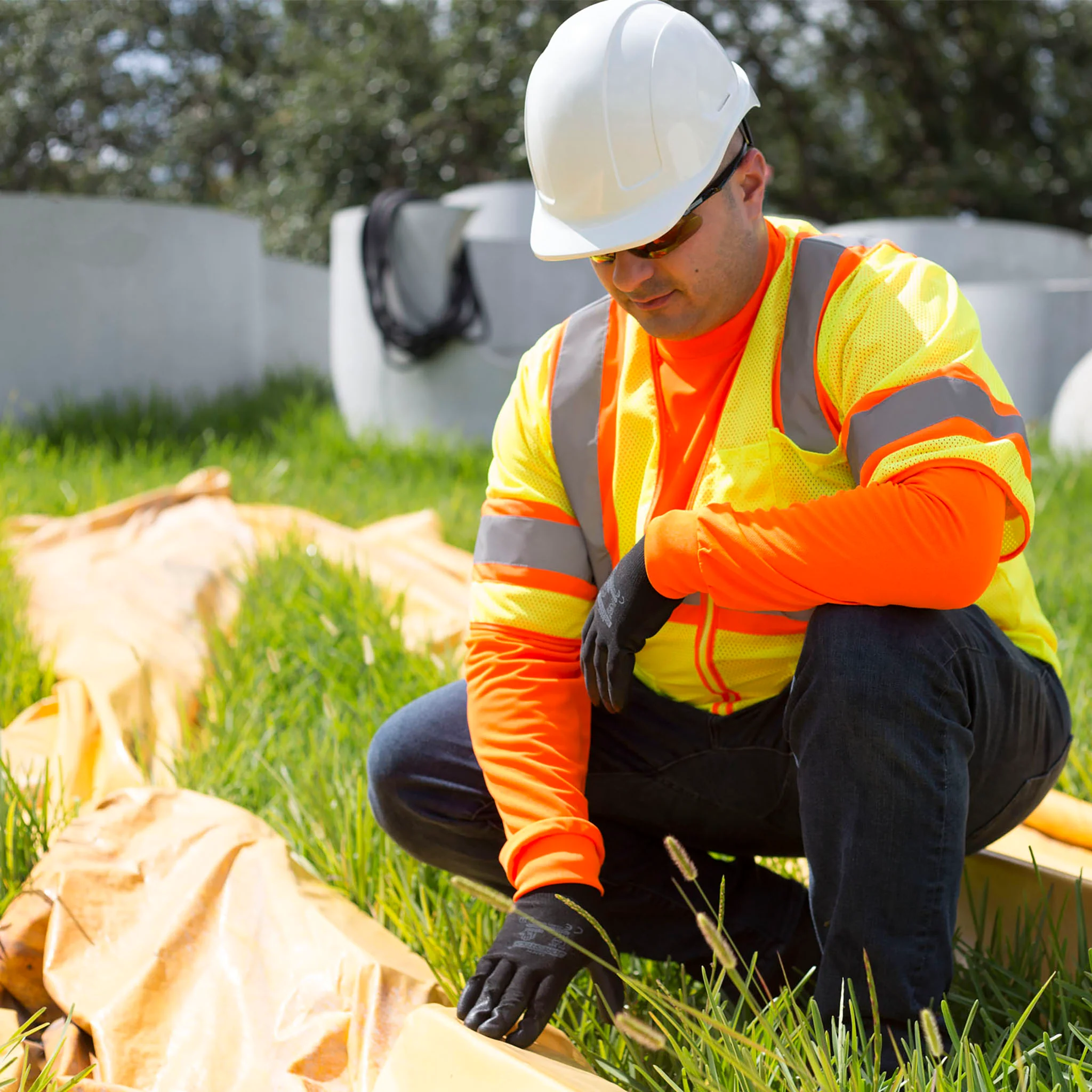Hi-Vis Safety Long Sleeve Shirt - Image 10