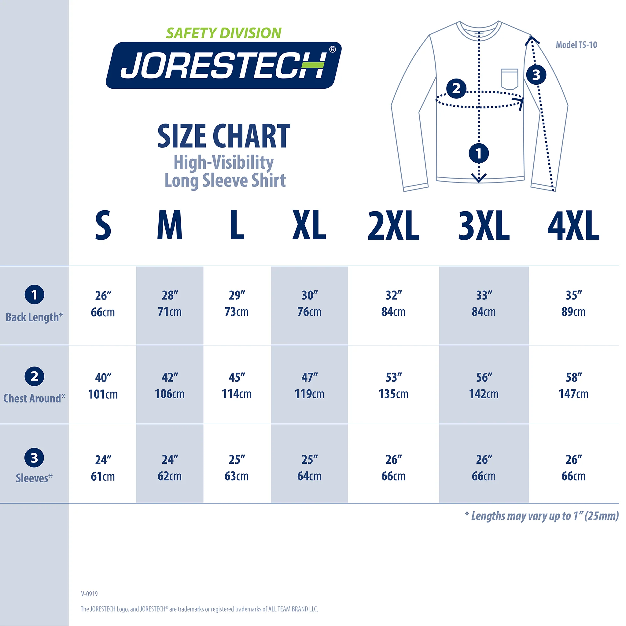 Hi-Vis Safety Long Sleeve Shirt - Image 3