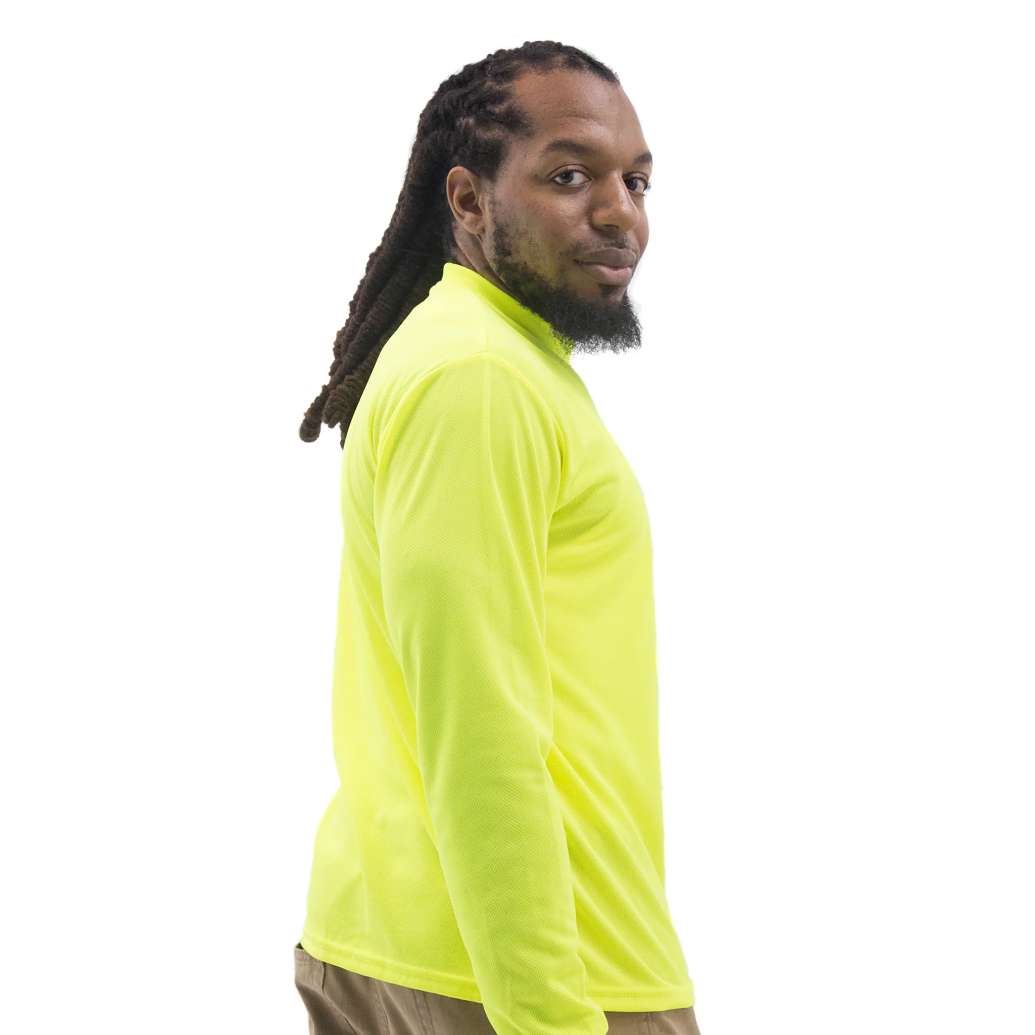 Hi-Vis Safety Long Sleeve Shirt - Image 5