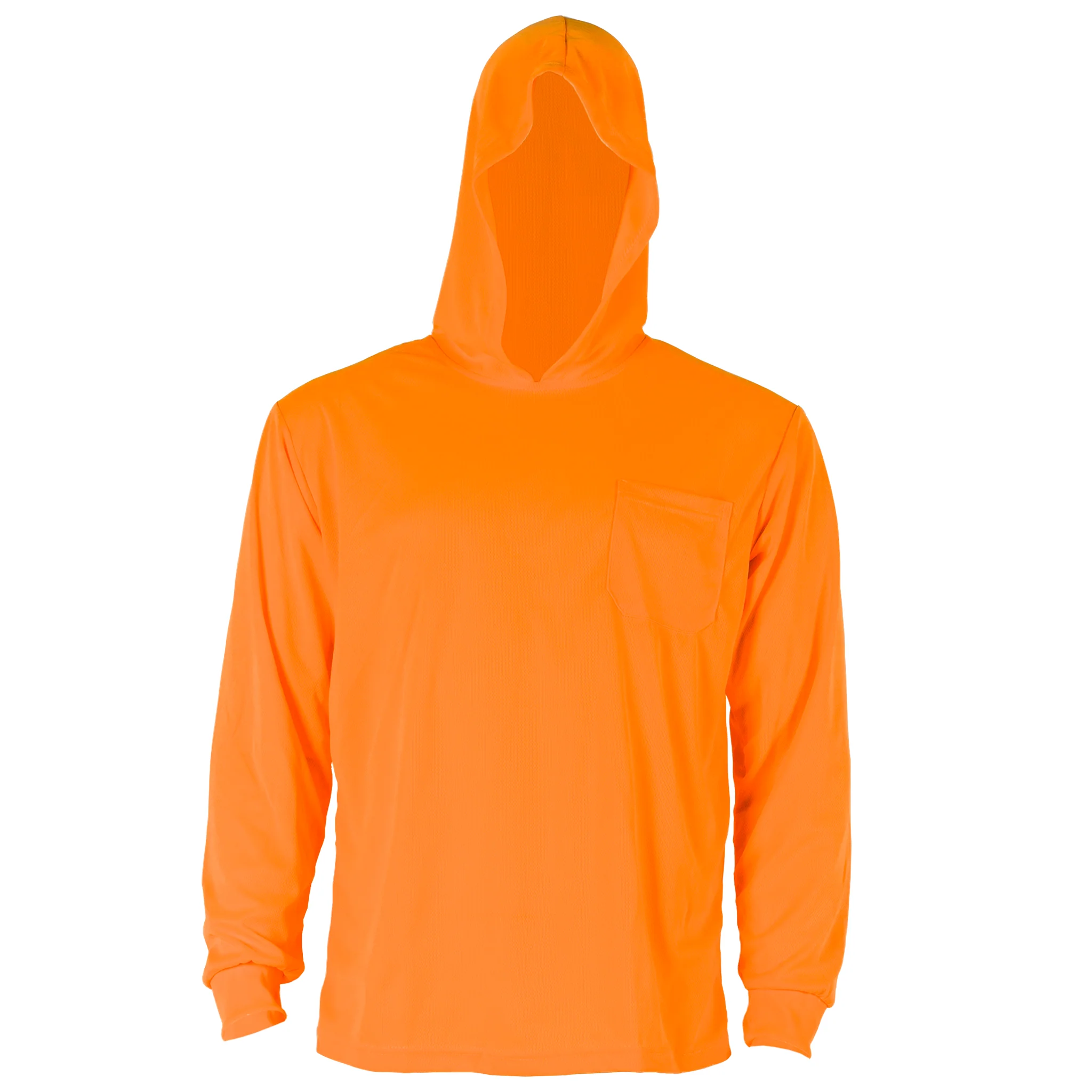 Hi-Vis Safety Long Sleeve Shirt with Hoodie - Image 5