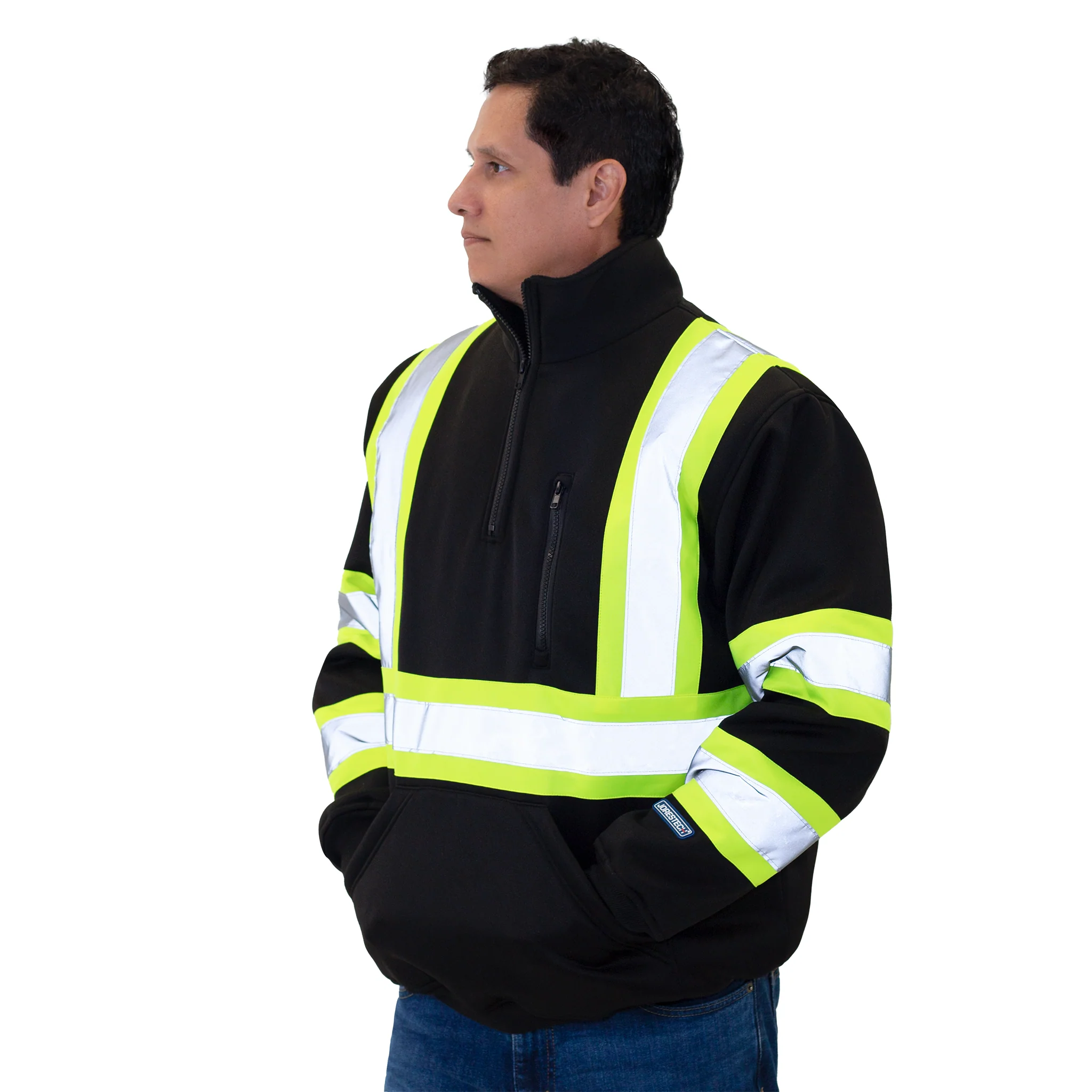 Hi-Vis Safety Sweater with Reflective Stripes - Image 13