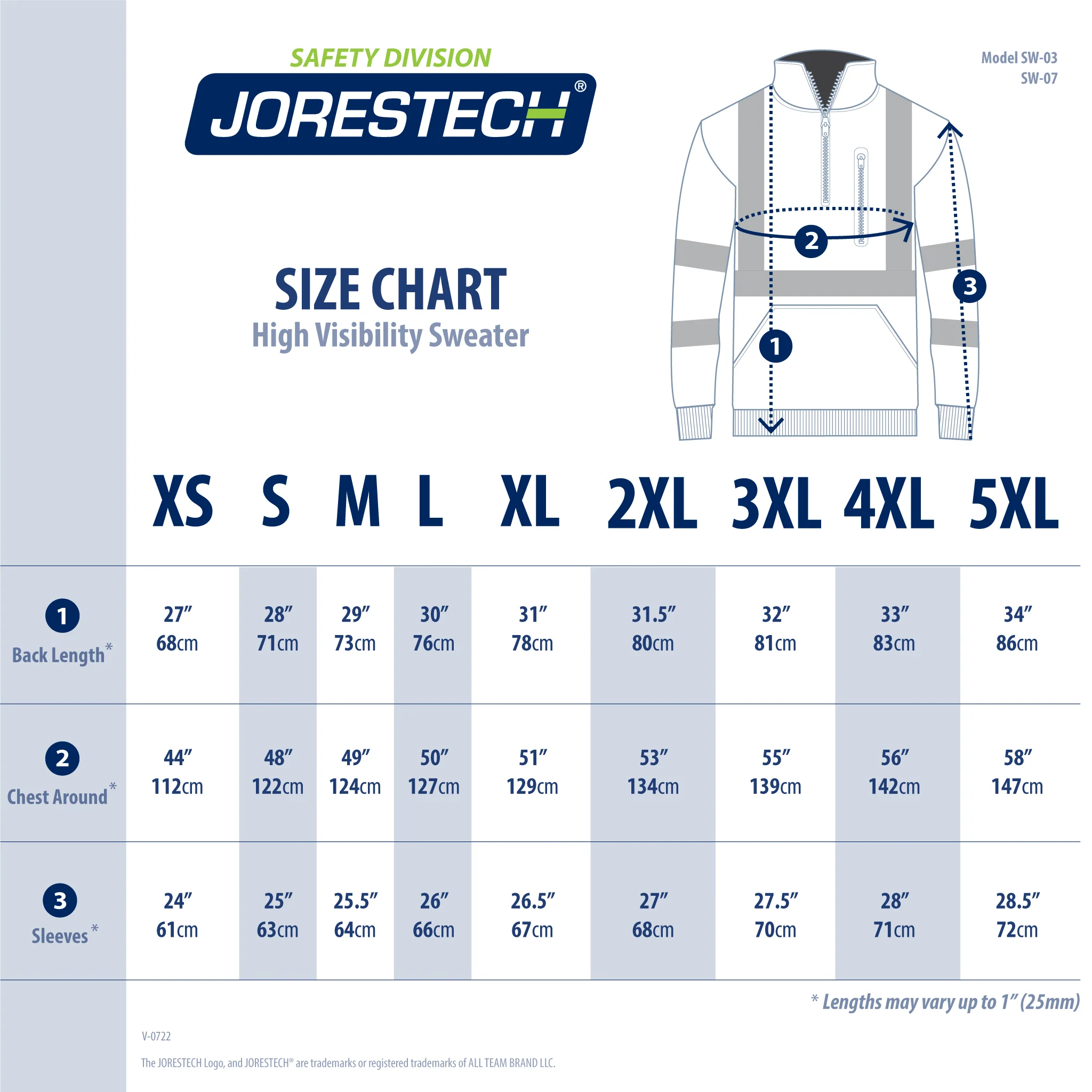 Hi-Vis Safety Sweater with Reflective Stripes - Image 3