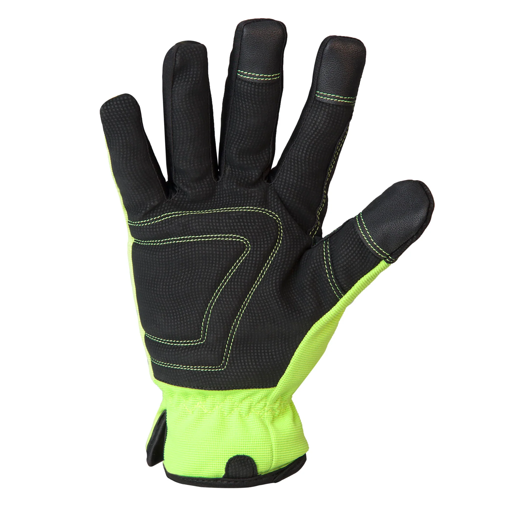 Hi-Vis Touchscreen Safety Work Gloves with Fleece Lining - Image 6