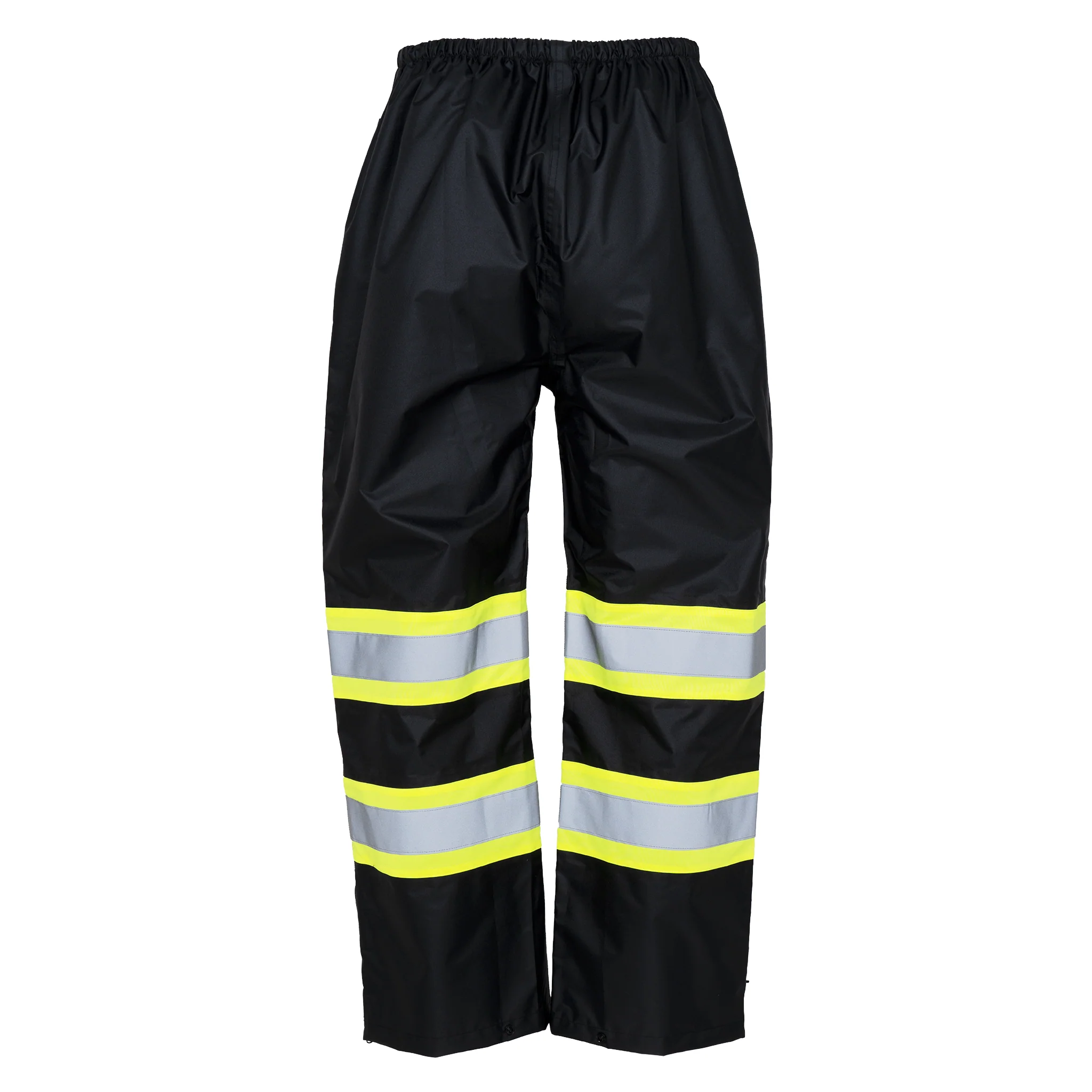 Hi-Vis Two Tone Orange/Black Rain Pants with Reflective Strips - Image 22