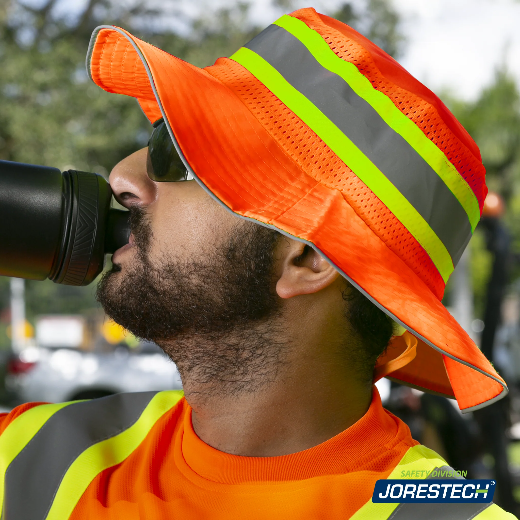 Hi-Vis Two-Tone Safety Boonie with Reflective Stripe - Image 8