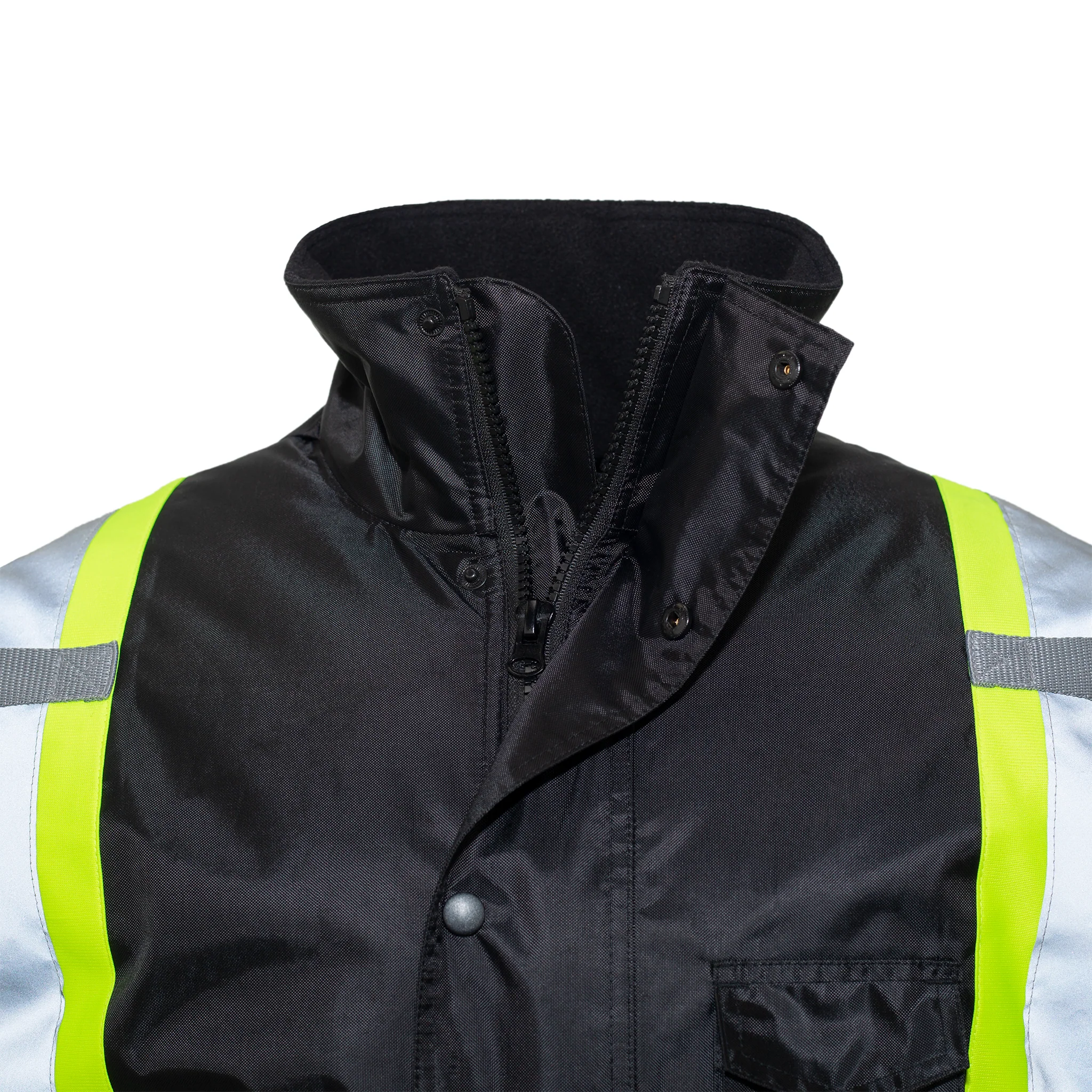 Hi-Vis Two-Tone Safety Jacket with Reflective Stripes - Image 10