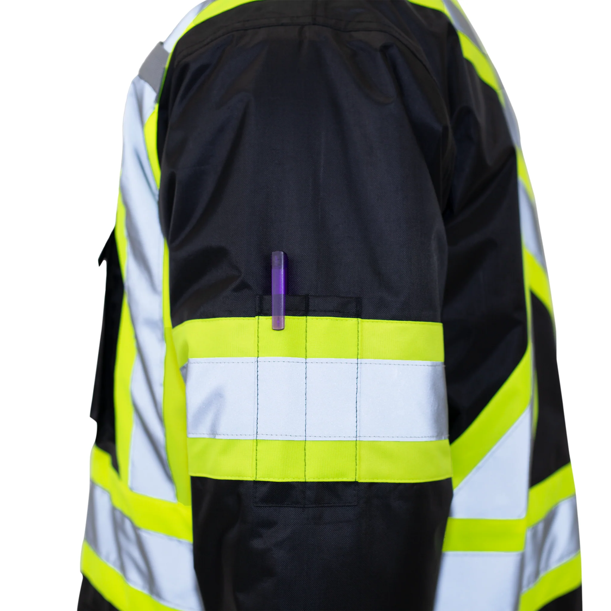 Hi-Vis Two-Tone Safety Jacket with Reflective Stripes - Image 11