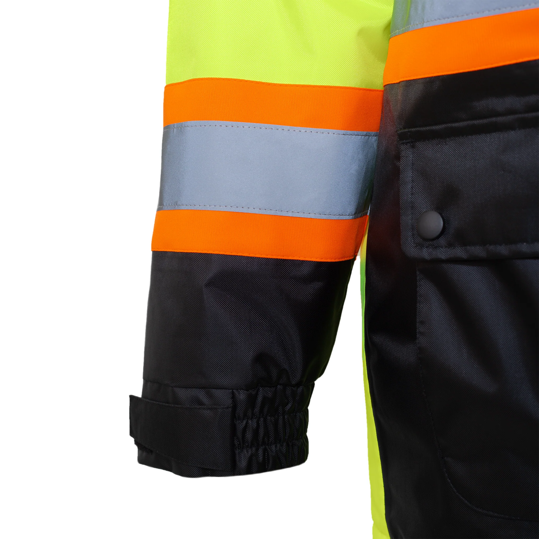 Hi-Vis Two-Tone Safety Jacket with Reflective Stripes - Image 17