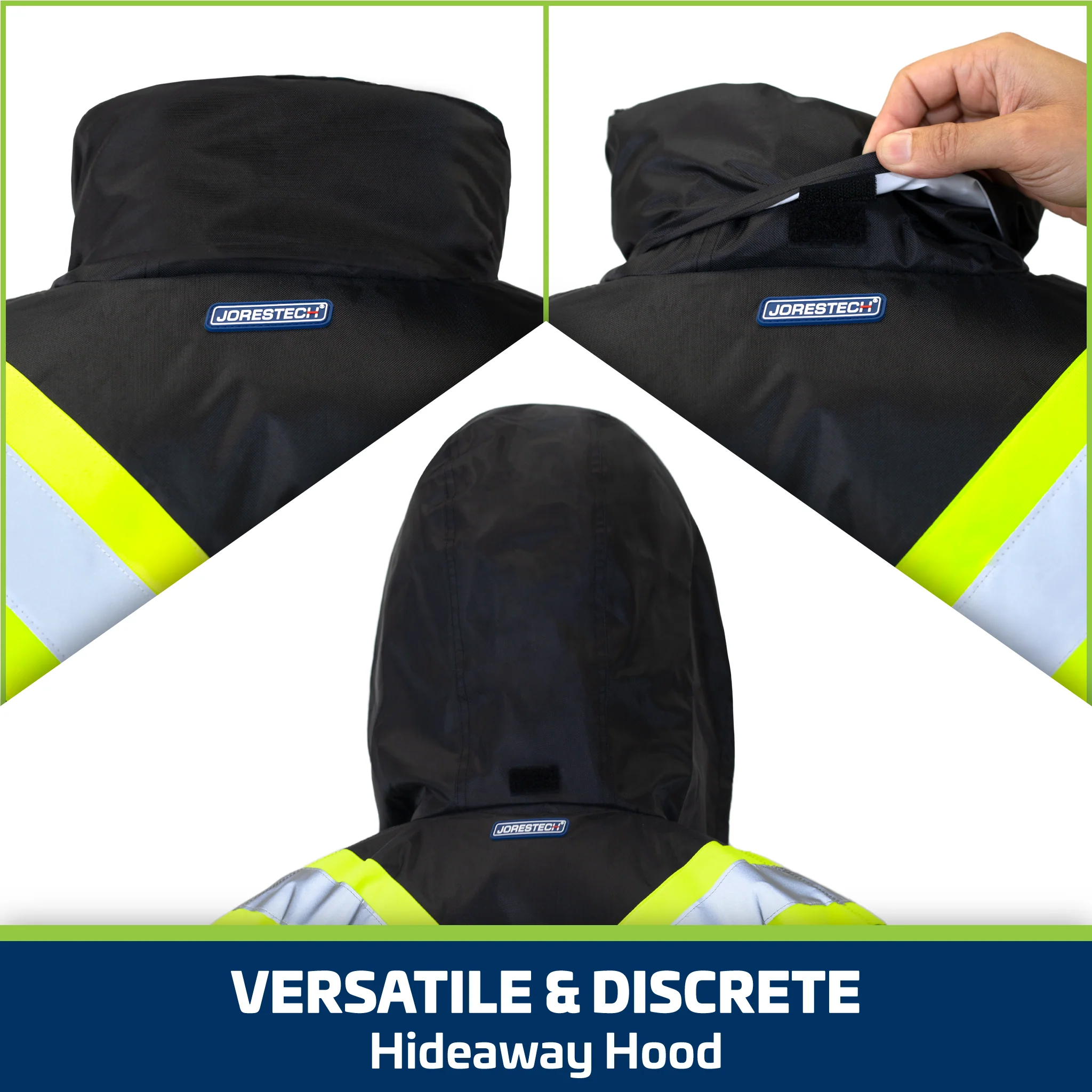 Hi-Vis Two-Tone Safety Jacket with Reflective Stripes - Image 7