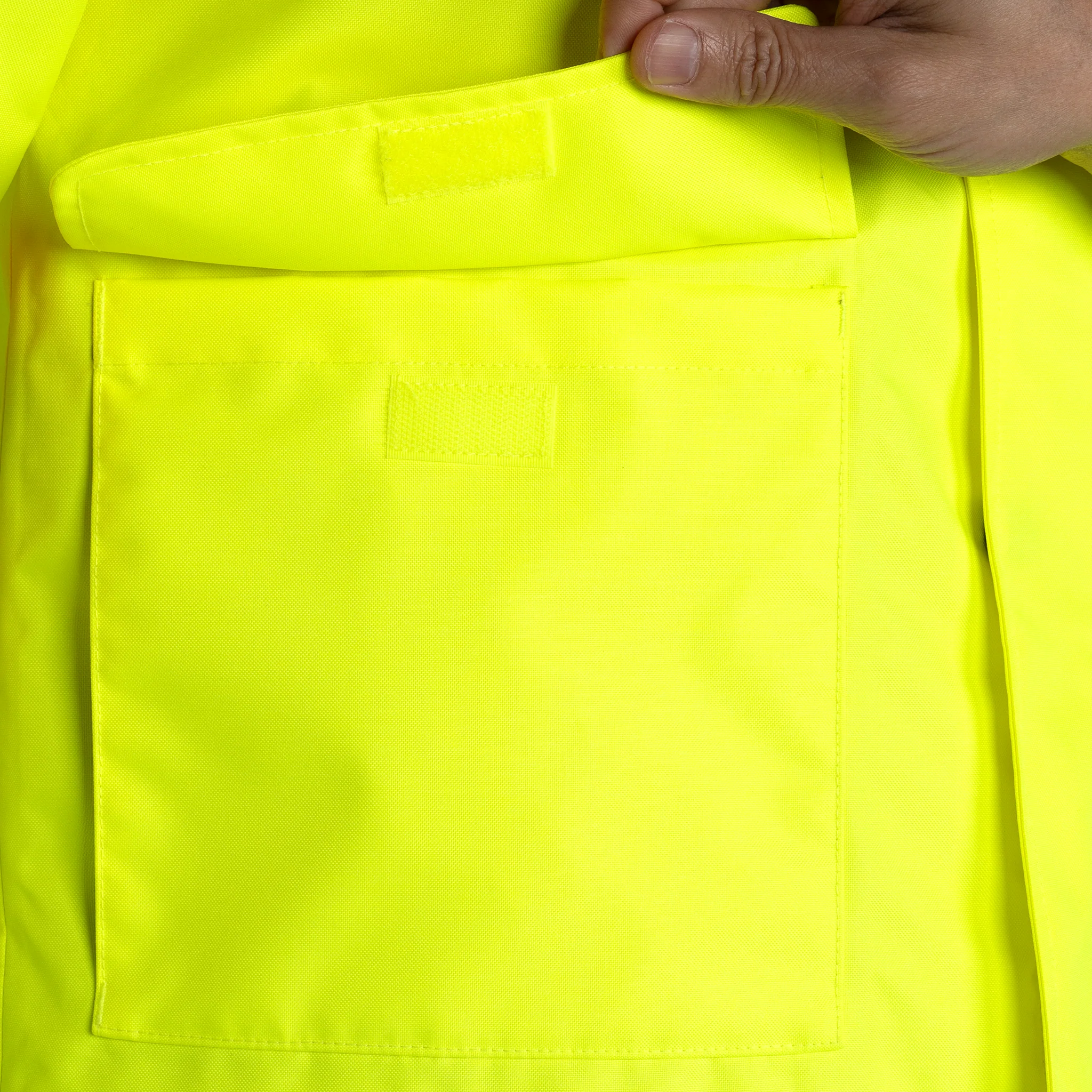 Hi-Vis Two Tone Safety Jacket with Reflective Tapes and Pink Contrast - Image 13