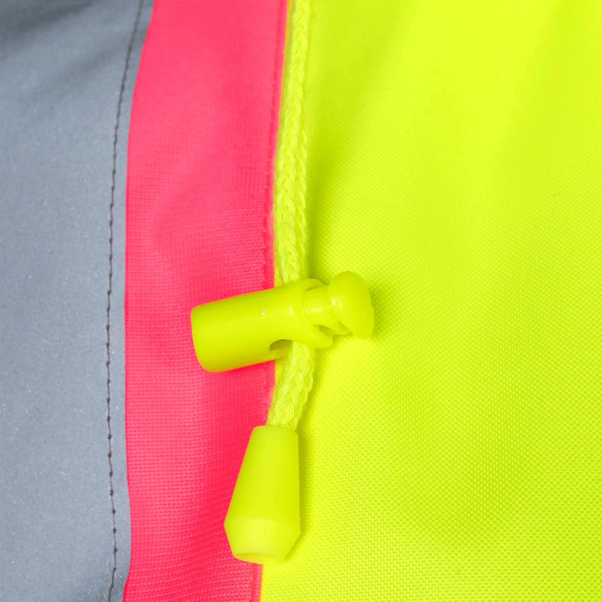 Hi-Vis Two Tone Safety Jacket with Reflective Tapes and Pink Contrast - Image 15
