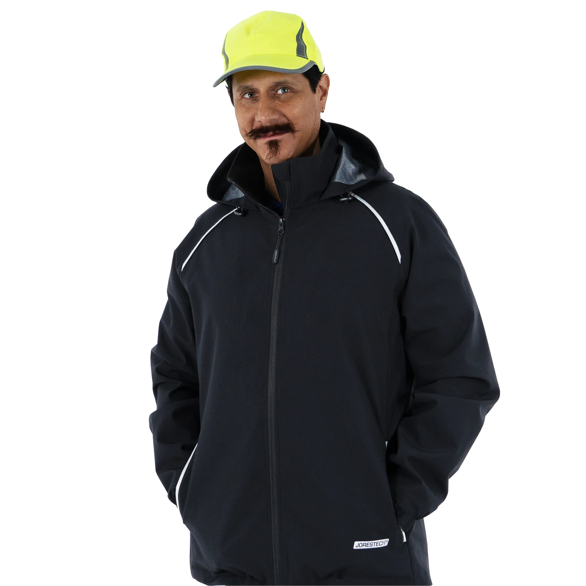 Hi Vis Waterproof Ripstop Jacket with Reflective Heat Transfer Tapes - Image 31