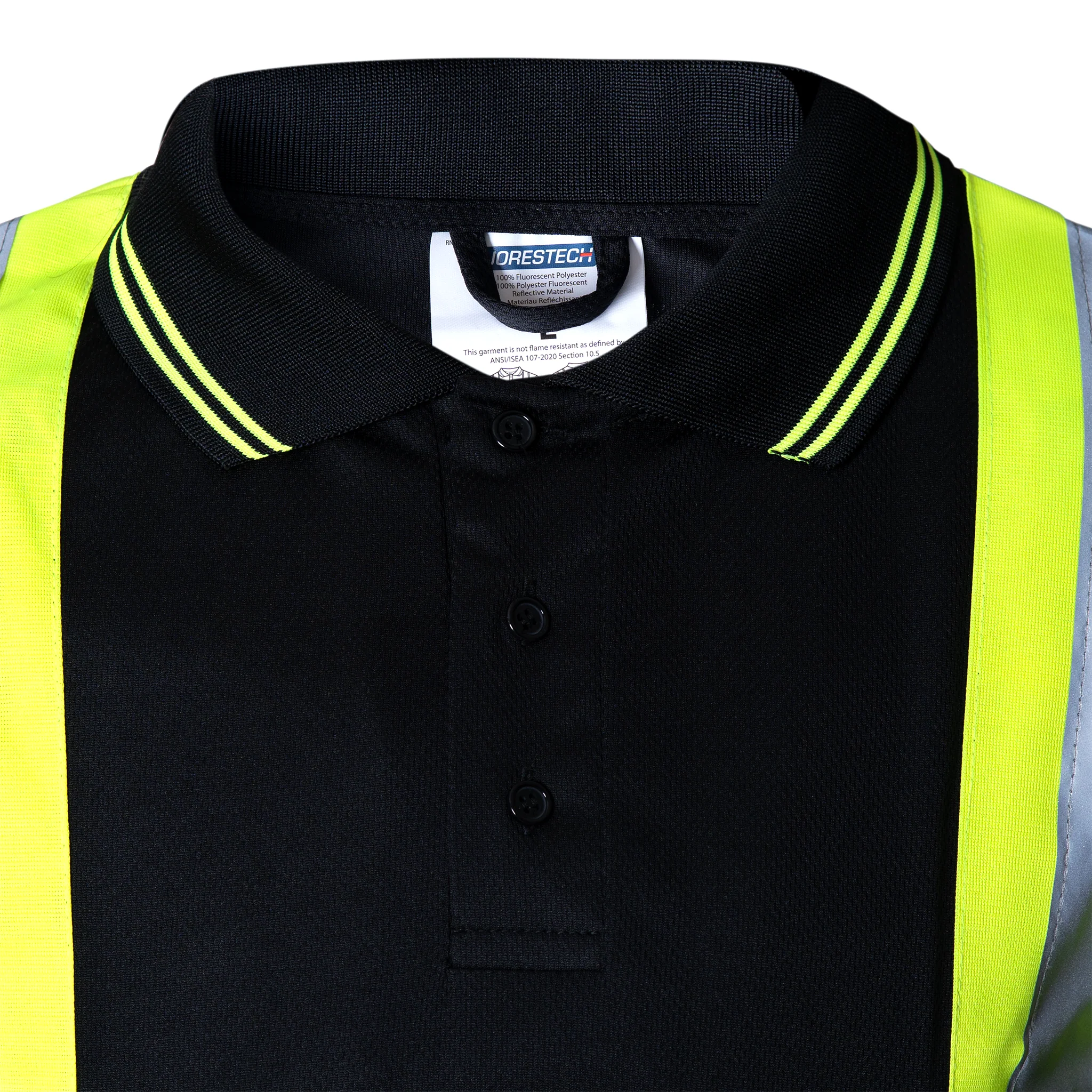 Hi-Vis X-Back Reflective Two-Tone Safety Polo Shirt - Image 11