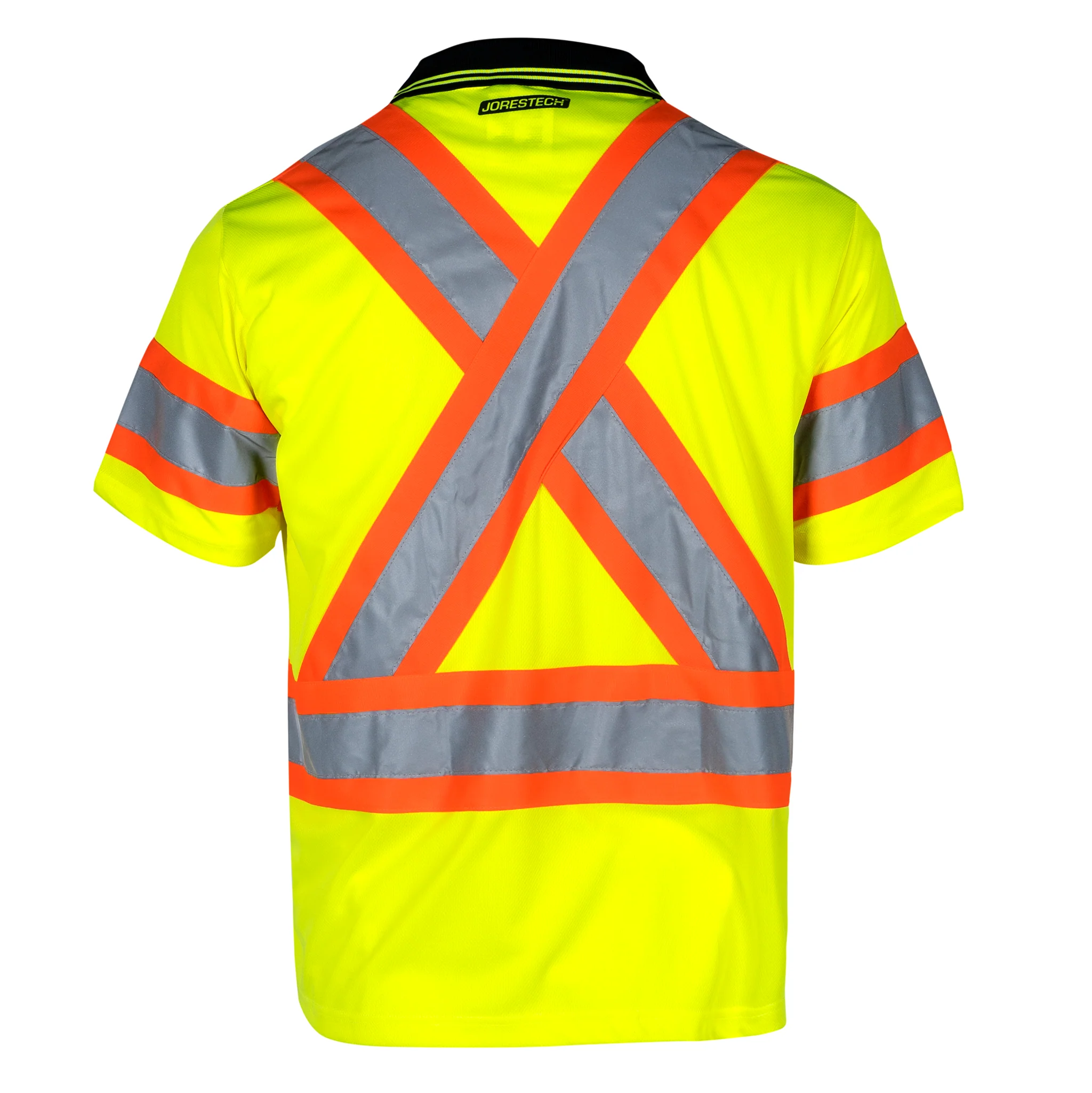 Hi-Vis X-Back Reflective Two-Tone Safety Polo Shirt - Image 15