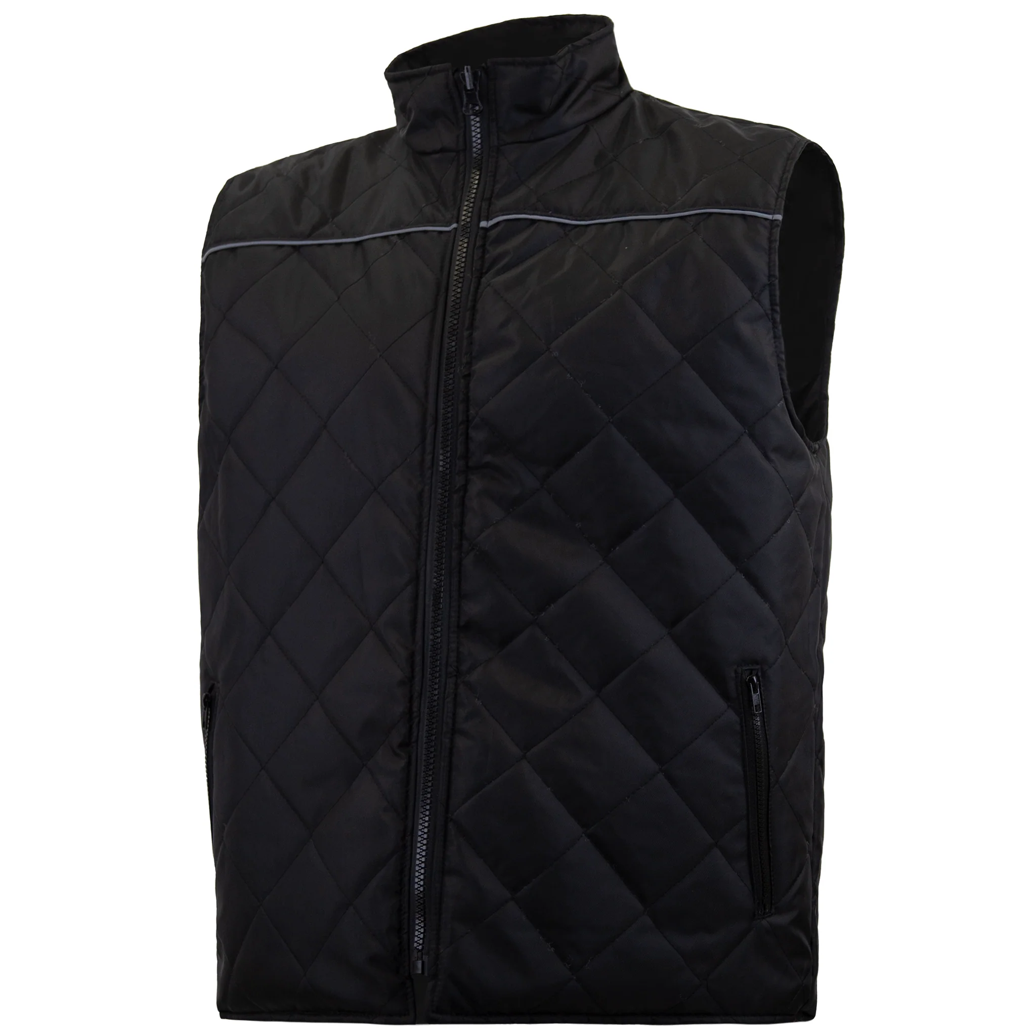 Hi-Vis X-Back Reversible Insulated Safety Vest with Reflective Strips - Image 16