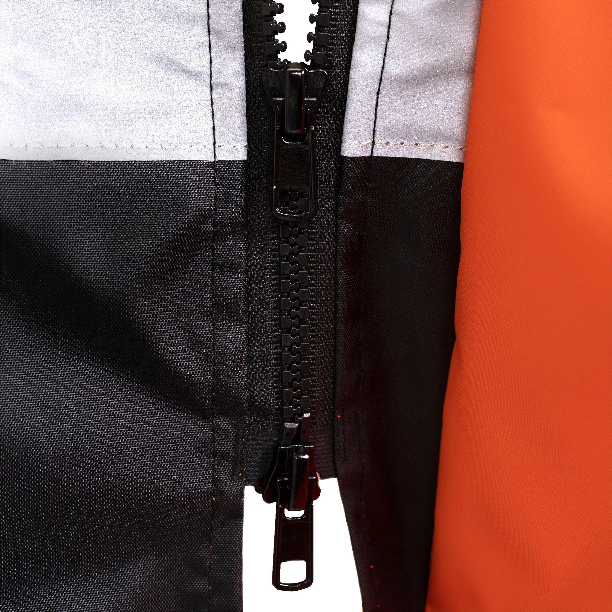 Hi-Vis Yellow/Black Rain Jacket with 2" Reflective Strips - Image 25