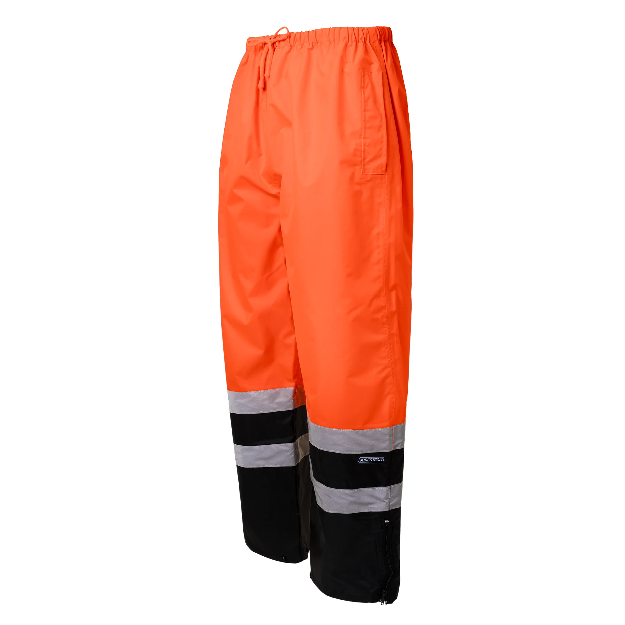 Hi-Vis Yellow/Black Rain Pants with Reflective Strips - Image 7