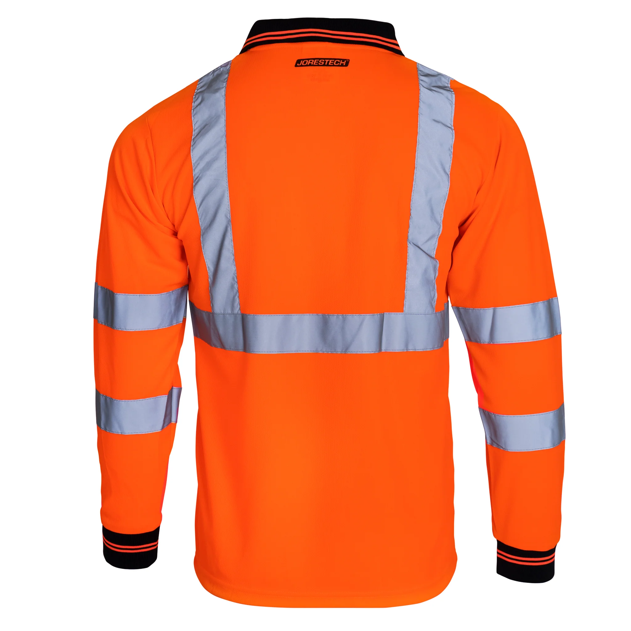 High Vis Reflective Safety Long Sleeve Polo Shirt - Image 10