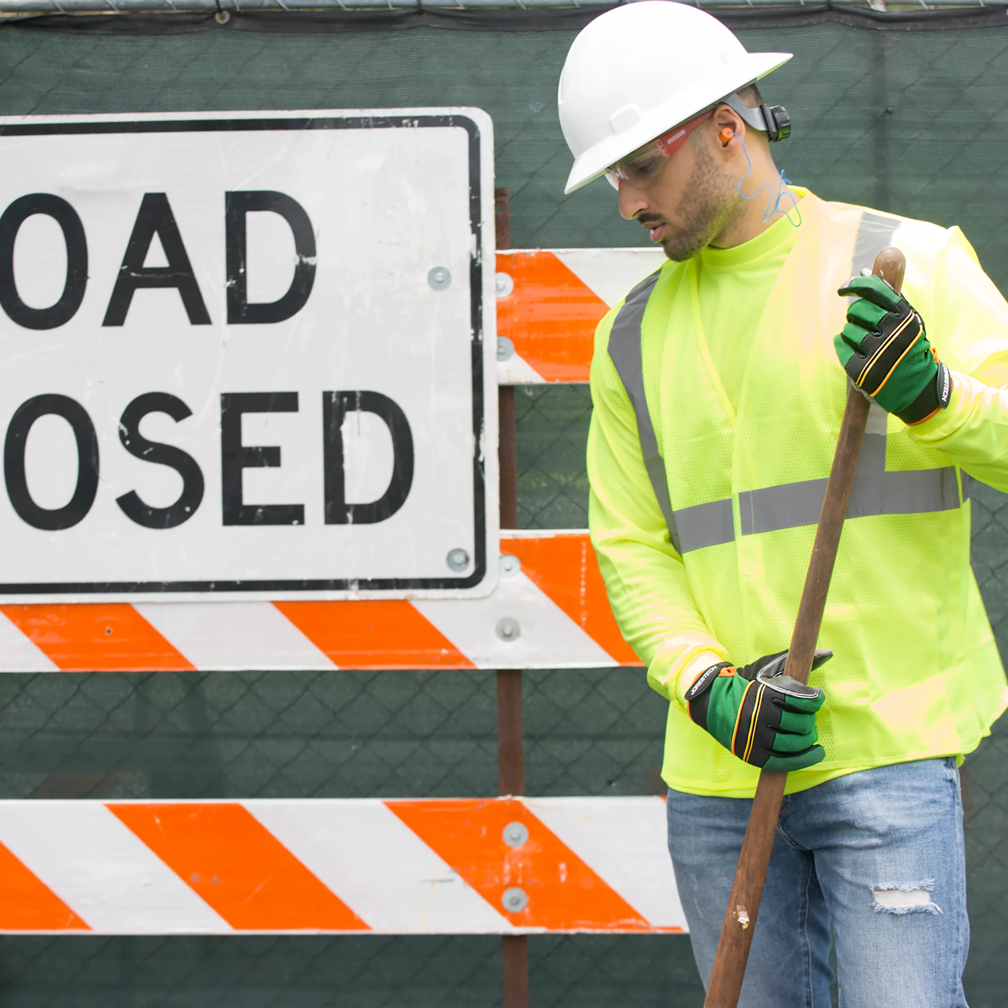 Safety Work Gloves with Anti-Slip Silicone Dotted Palms - Image 7