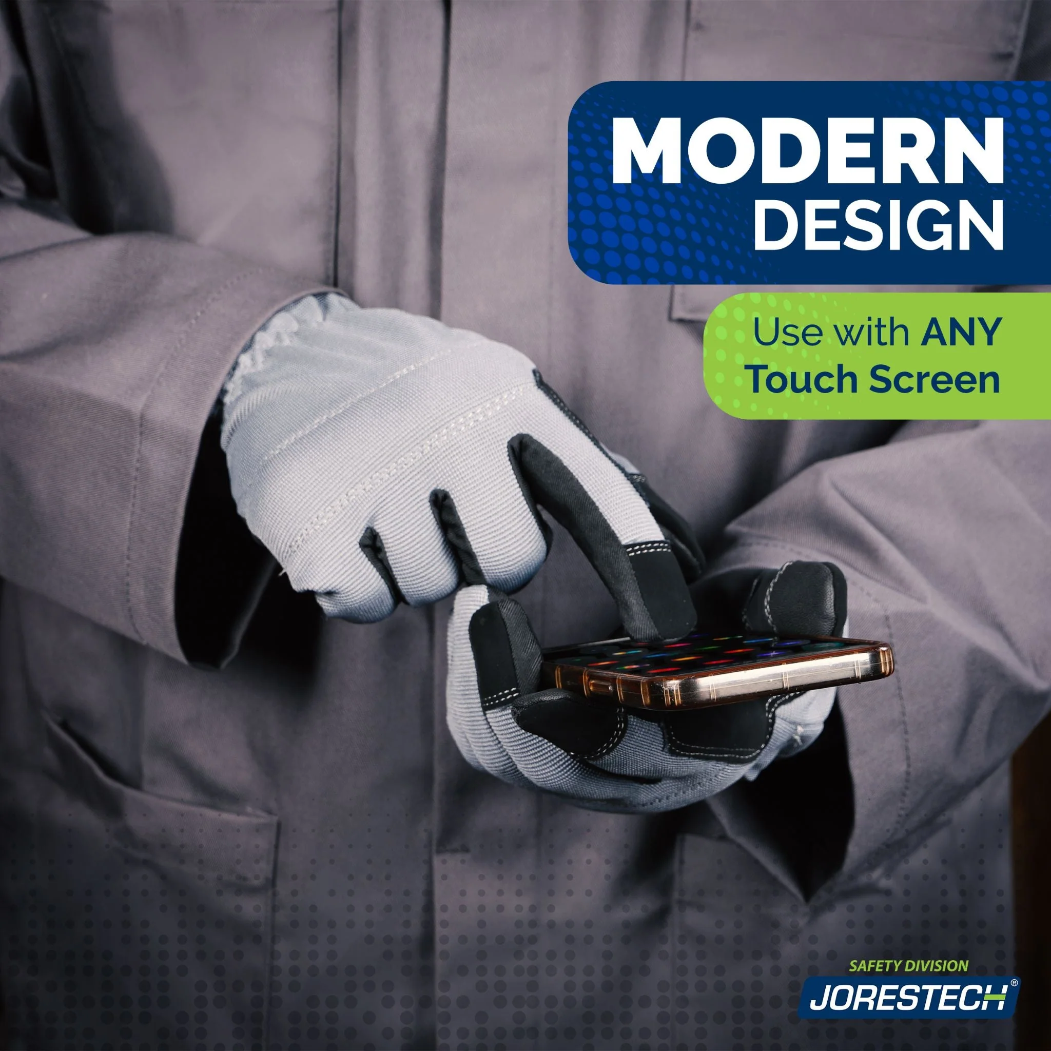 Touchscreen Safety Work Gloves – Pack of 3 - Image 3