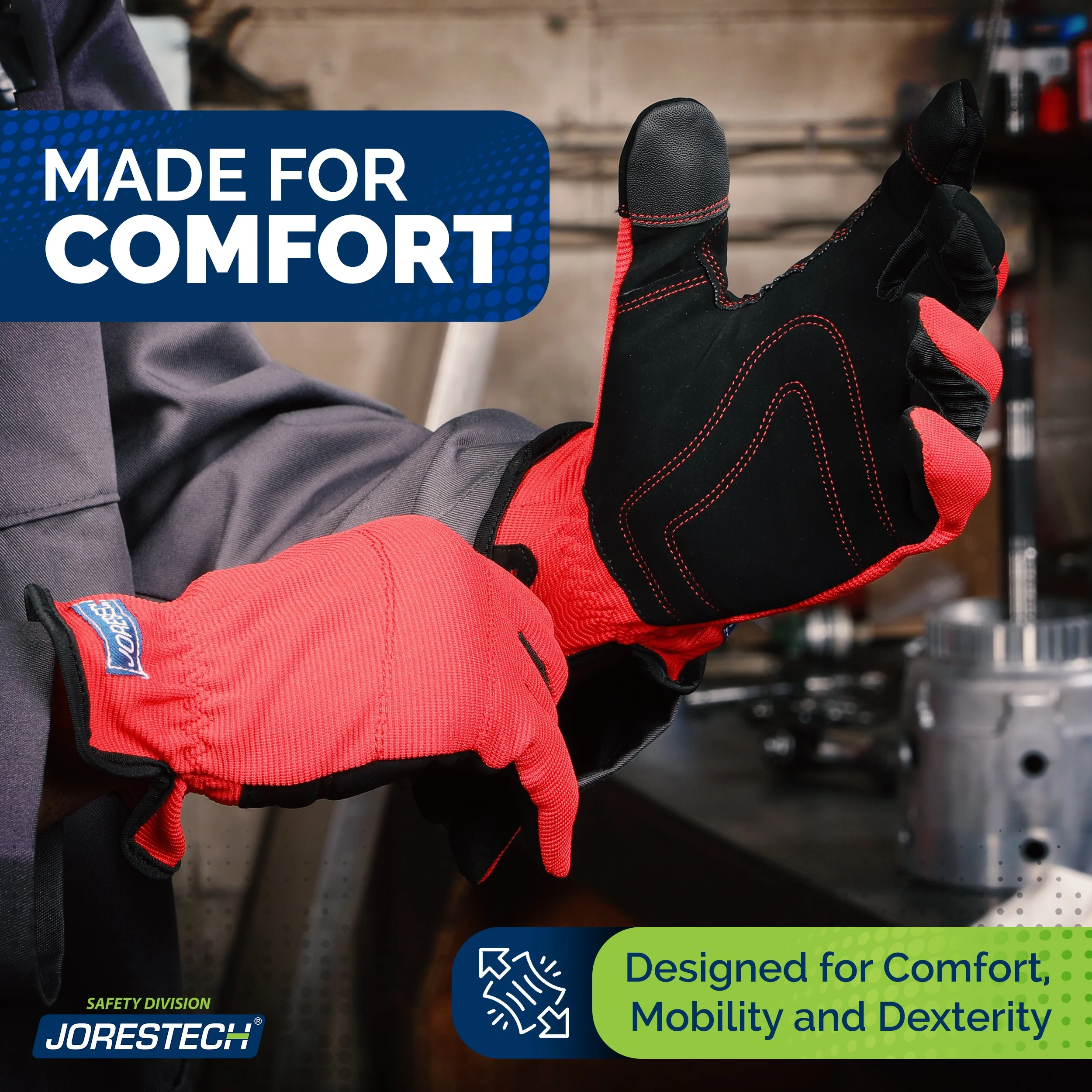 Touchscreen Safety Work Gloves – Pack of 3 - Image 4