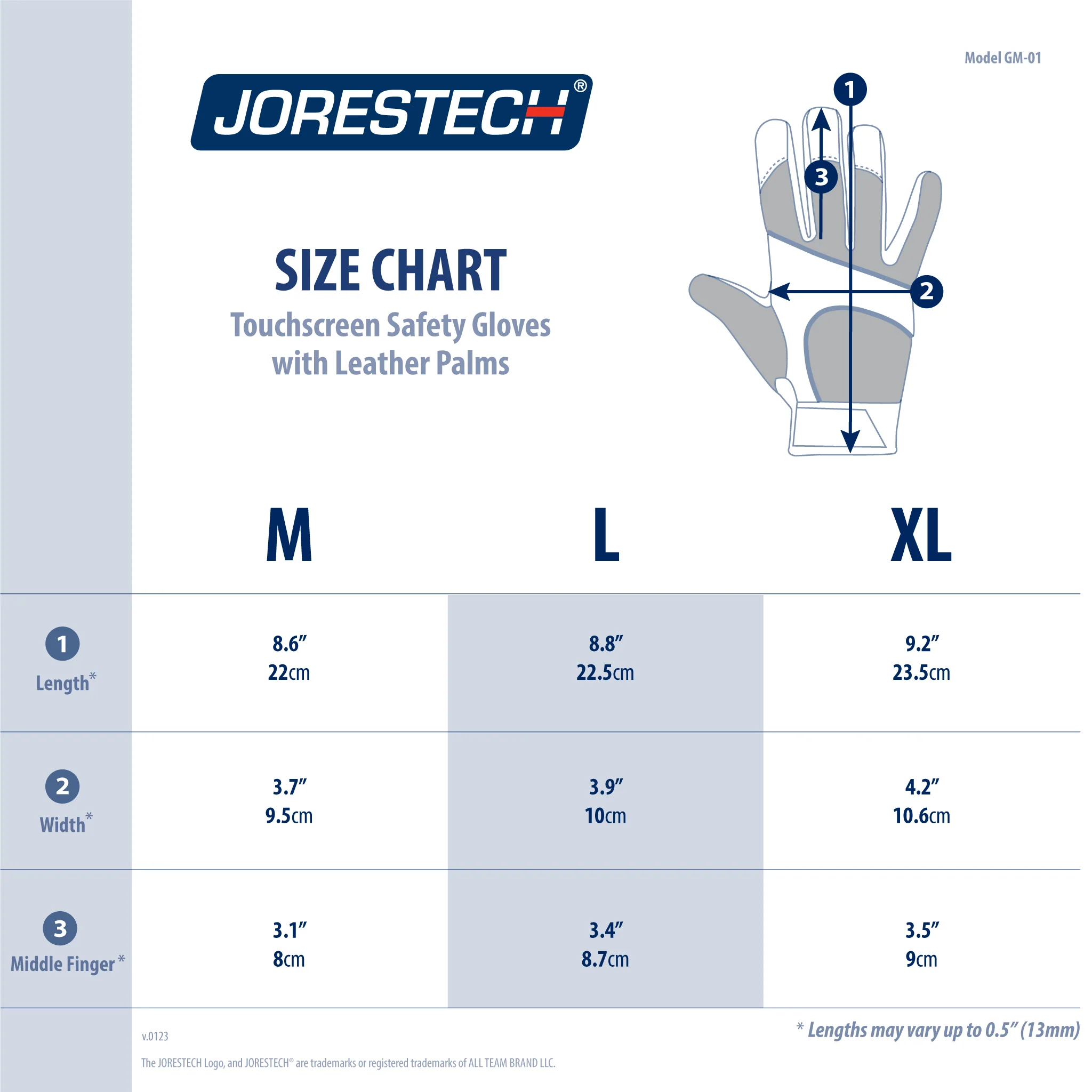Touchscreen Safety Work Gloves with Leather Palms - Image 11