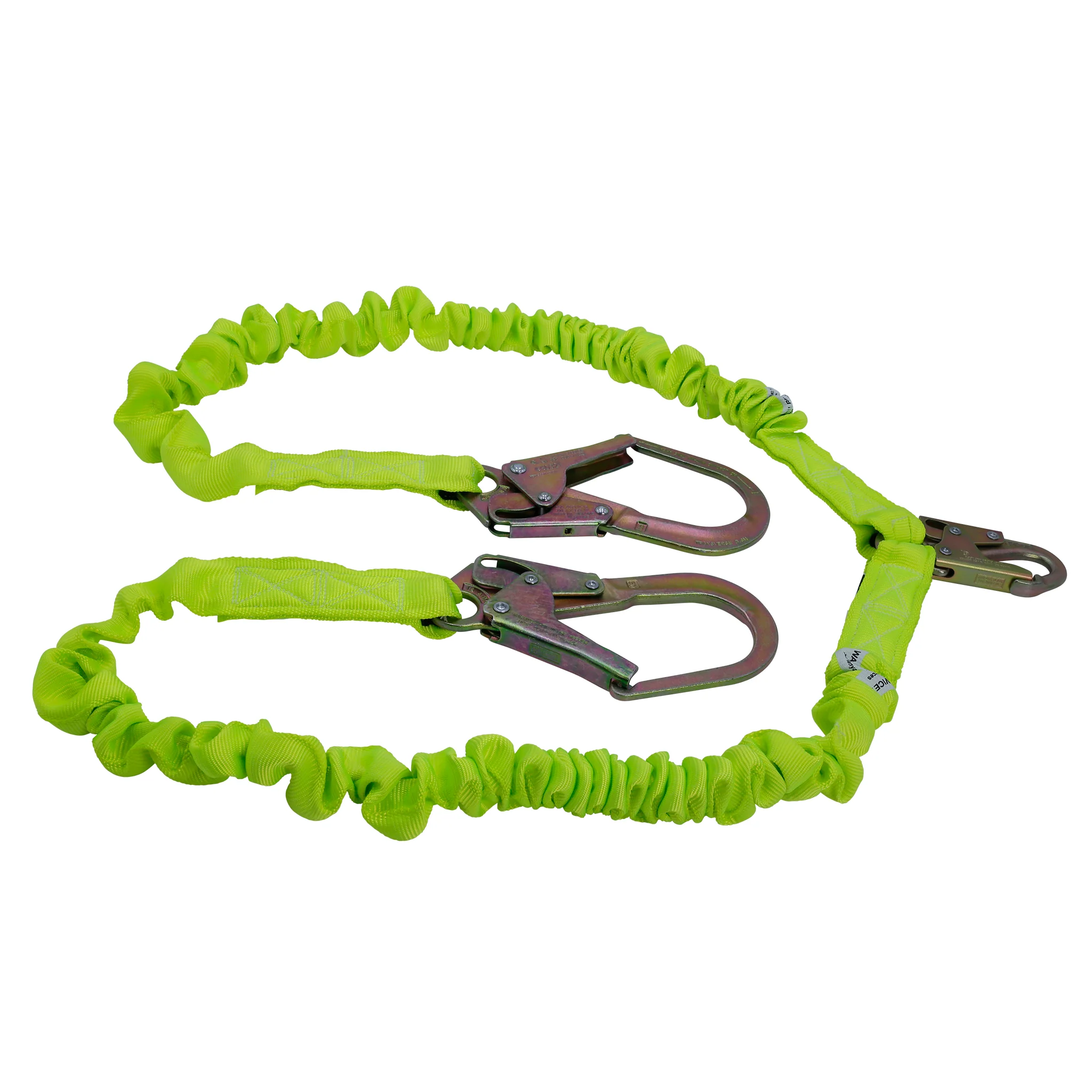 Twin Leg Internal Shock-Absorbing Lanyard with Snap Hook and Scaffolding Hook - Image 5