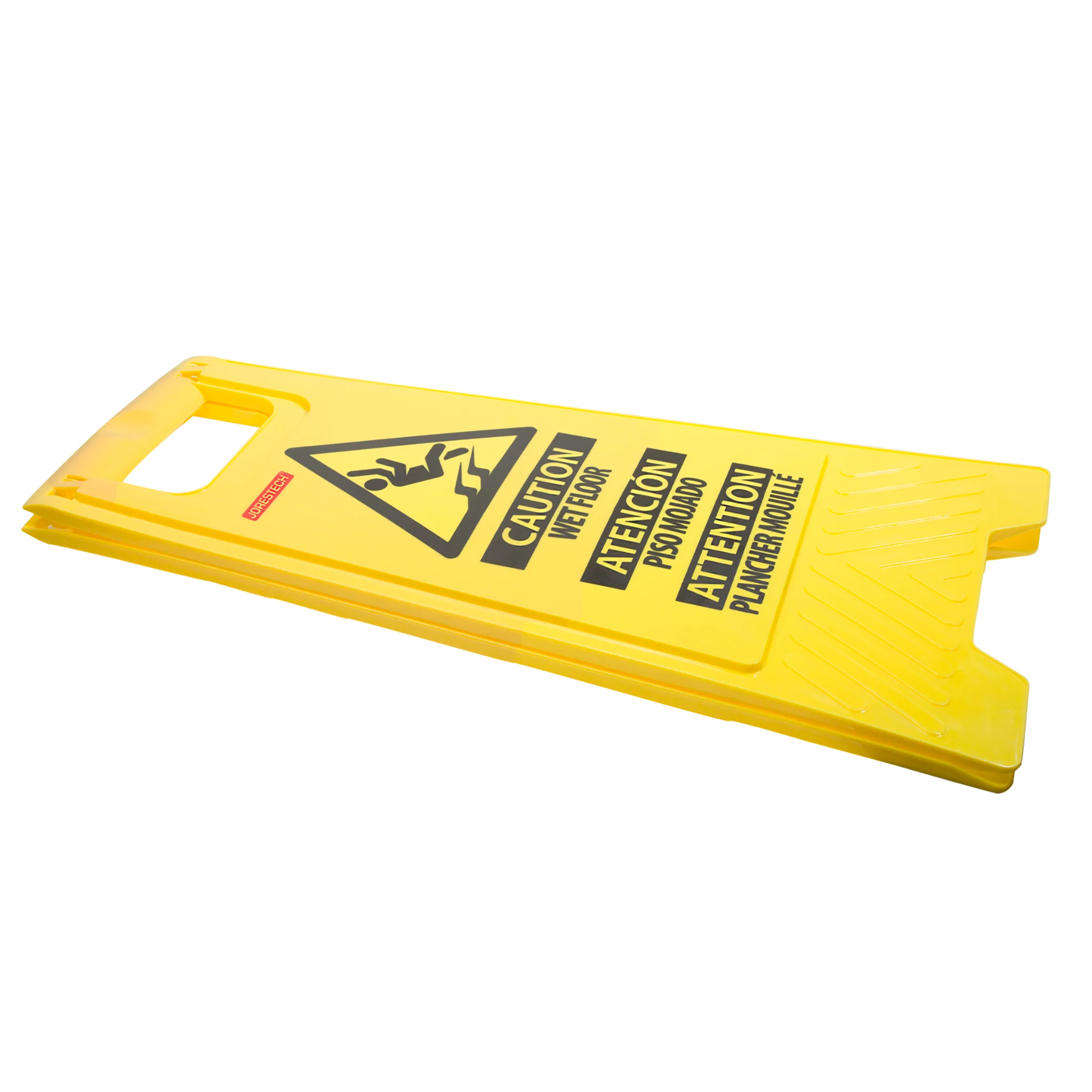Two-Sided Folding Floor Safety Multi-Lingual Sign - Wet Floor - Image 4