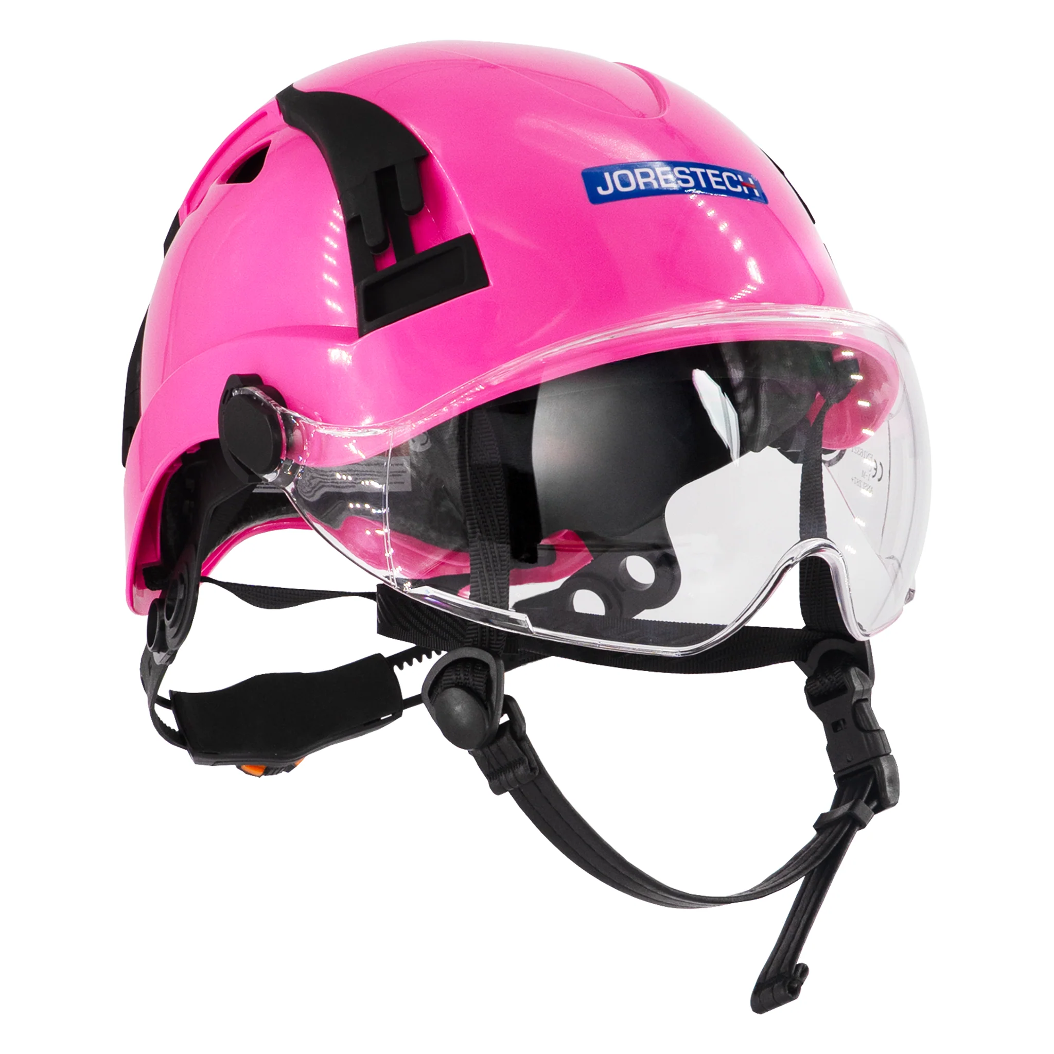 Type 2 Class C Safety Vented ABS Helmet with Eye Visor Shield - Image 11