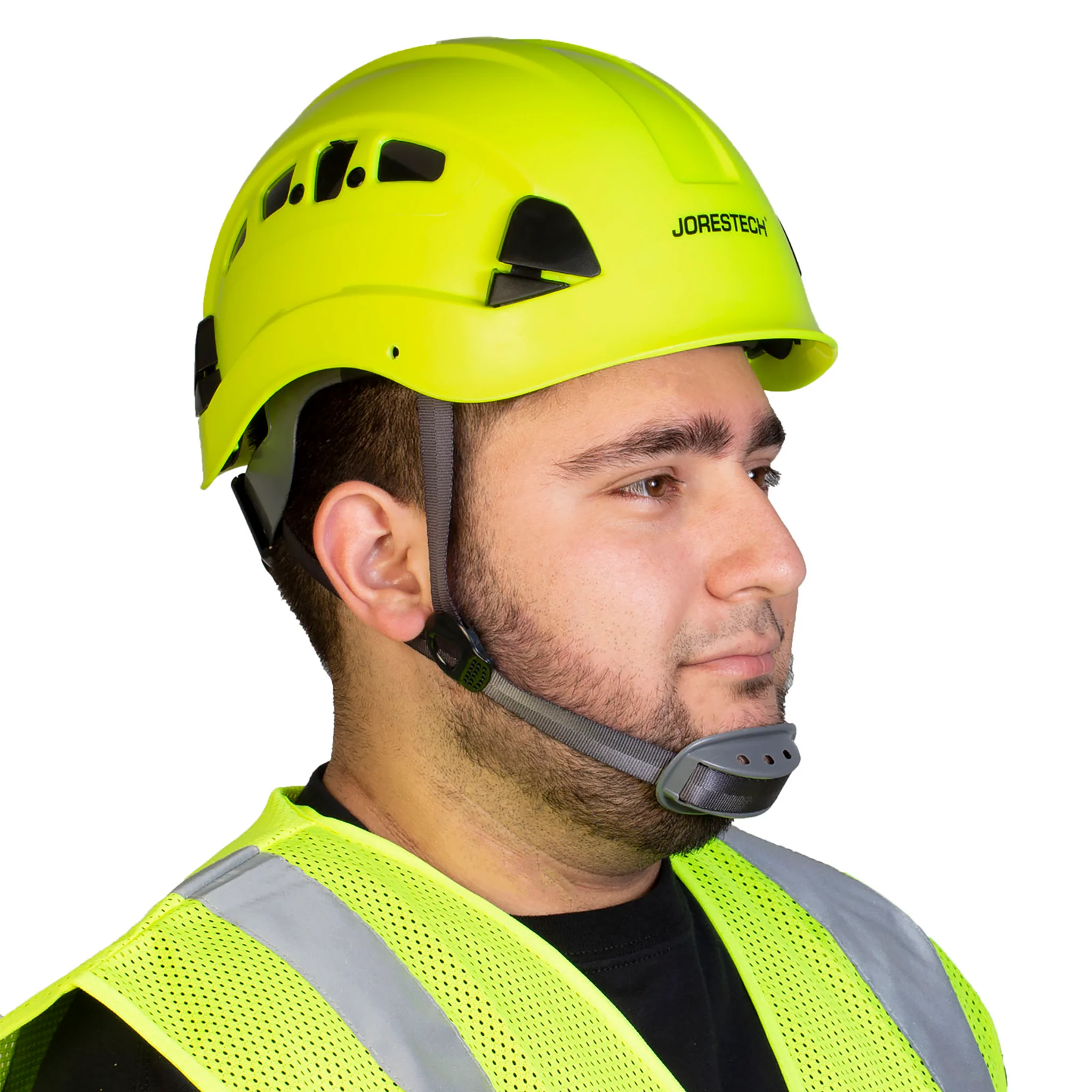 Ventilated Rescue Hard Hat with Adjustable 6 Point Suspension - Image 3