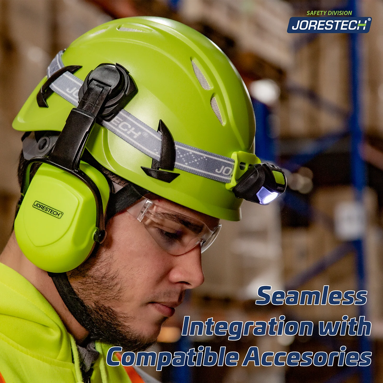 Ventilated Work at Height Hard Hat with Anti-Intrusion Mesh and 4 Point Suspension - Image 6