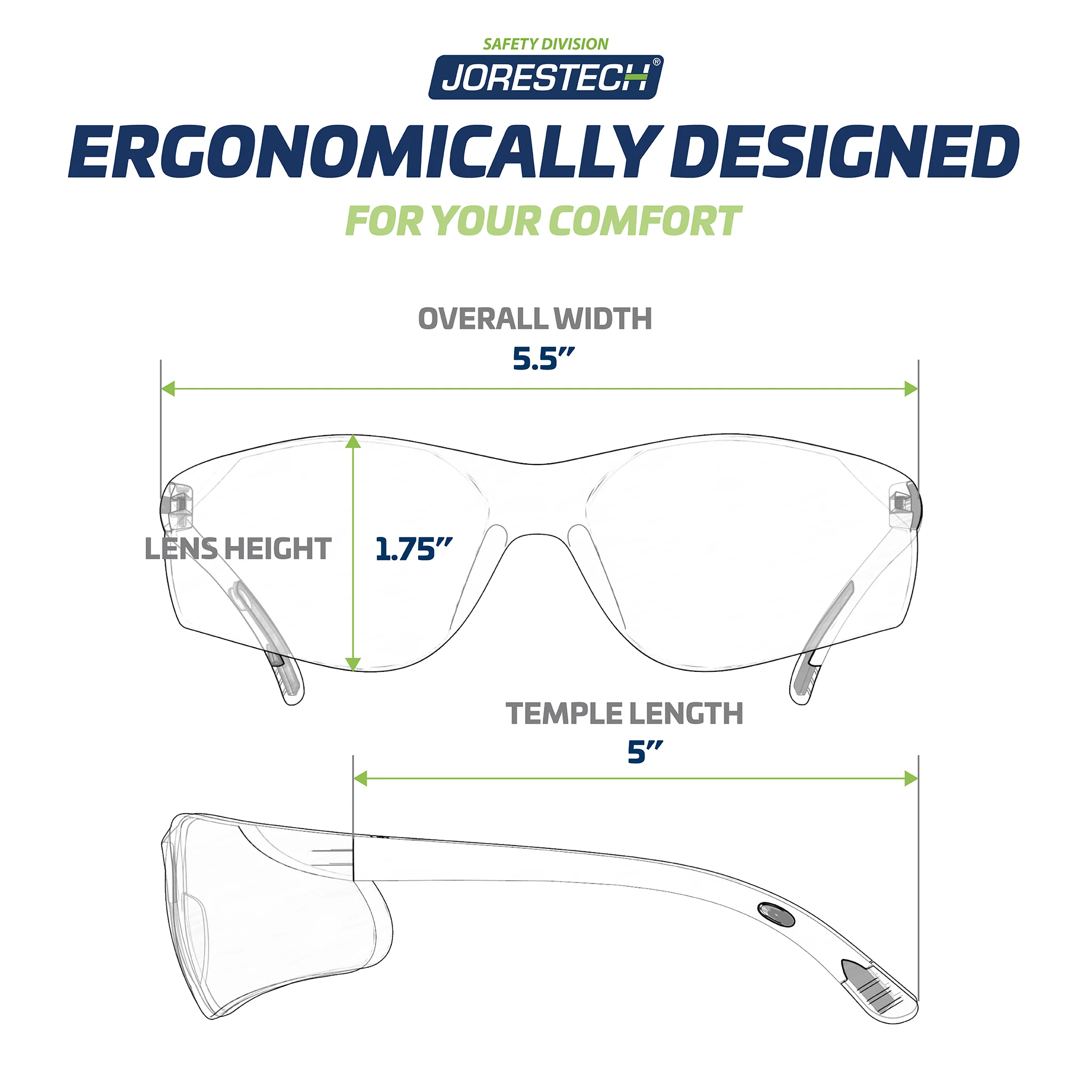 Wraparound Safety Glasses for High Impact Protection - Pack of 12 - Image 18