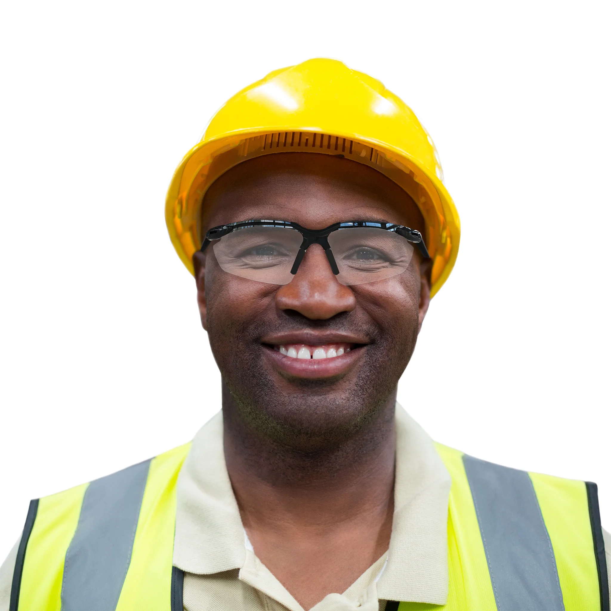Wraparound Safety Glasses with Flexible Rubber Temple Tips - Image 10