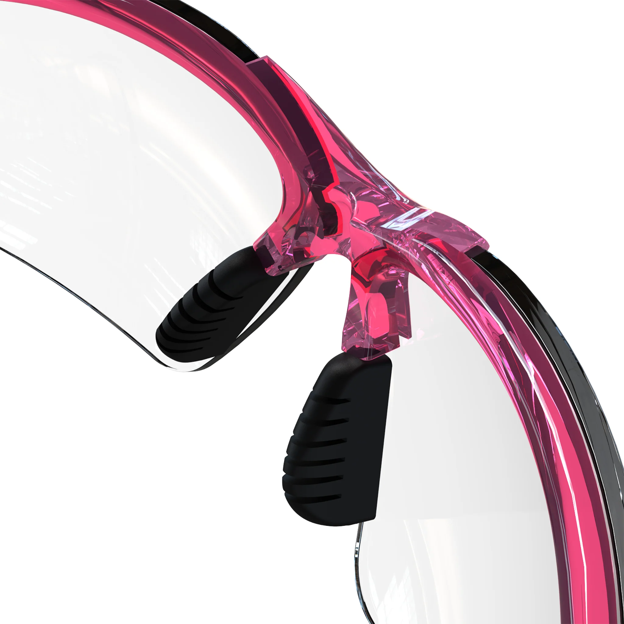 Wraparound Safety Glasses with Flexible Rubber Temple Tips - Image 15