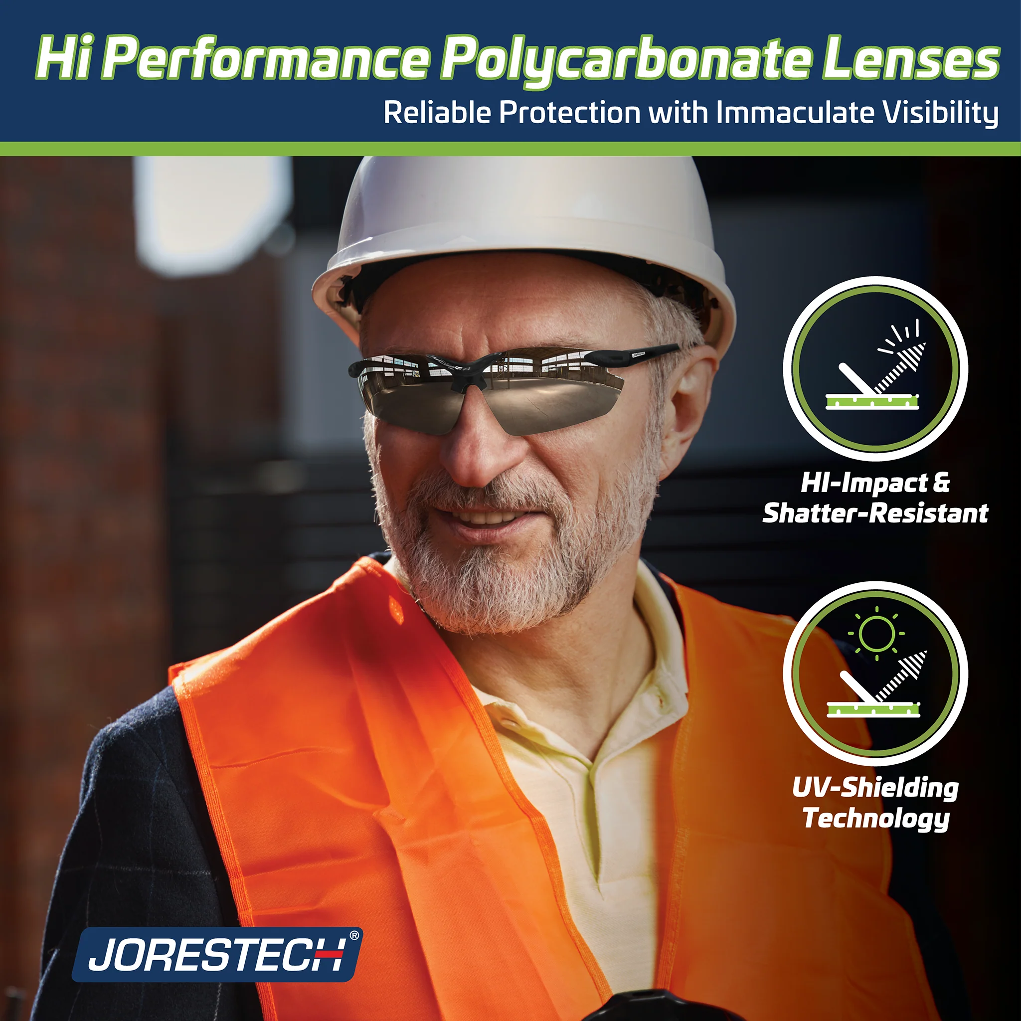 Wraparound Safety Glasses with Flexible Rubber Temple Tips - Image 26
