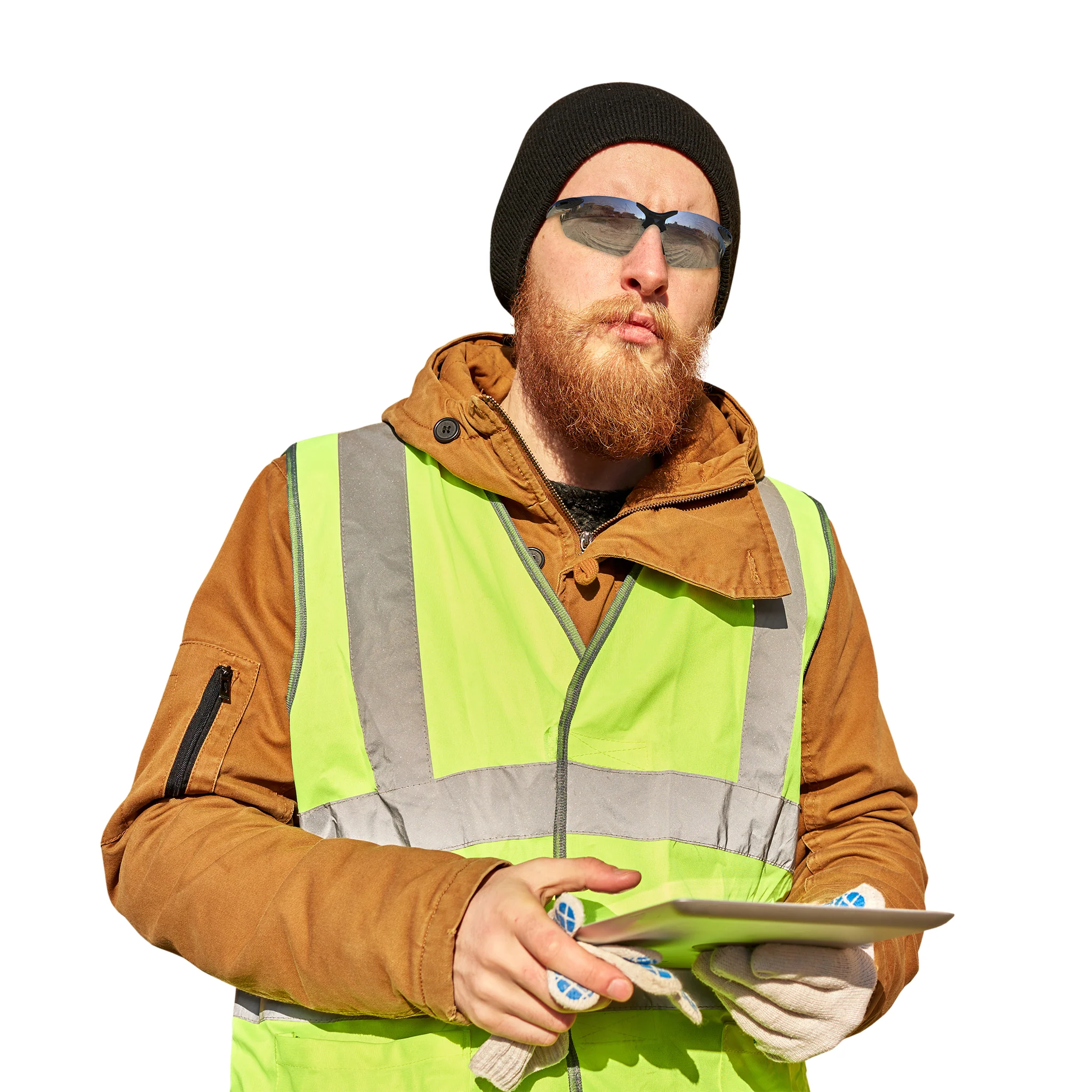Wraparound Safety Glasses with Flexible Rubber Temple Tips - Image 27