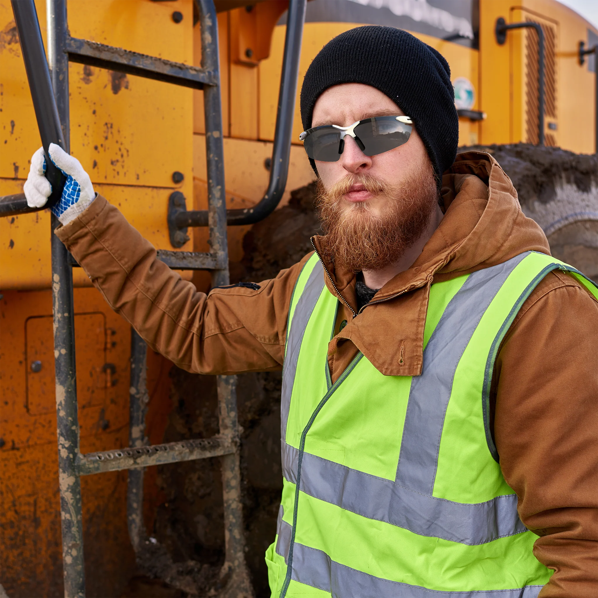 Wraparound Safety Glasses with Flexible Rubber Temple Tips - Image 59