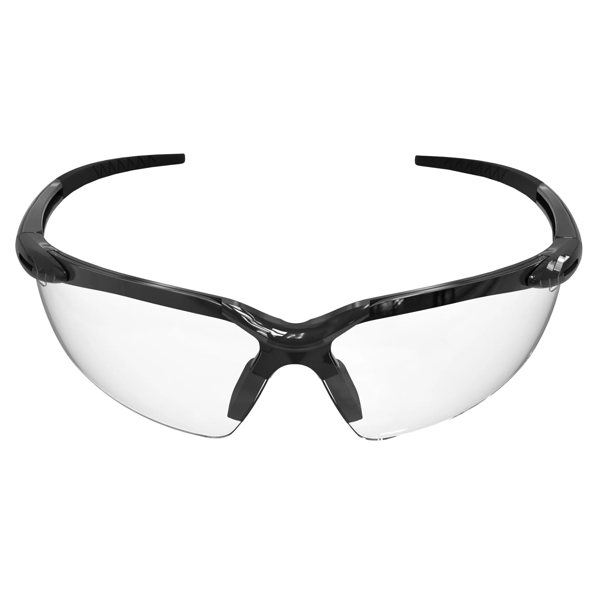 Wraparound Safety Glasses with Flexible Rubber Temple Tips - Image 7